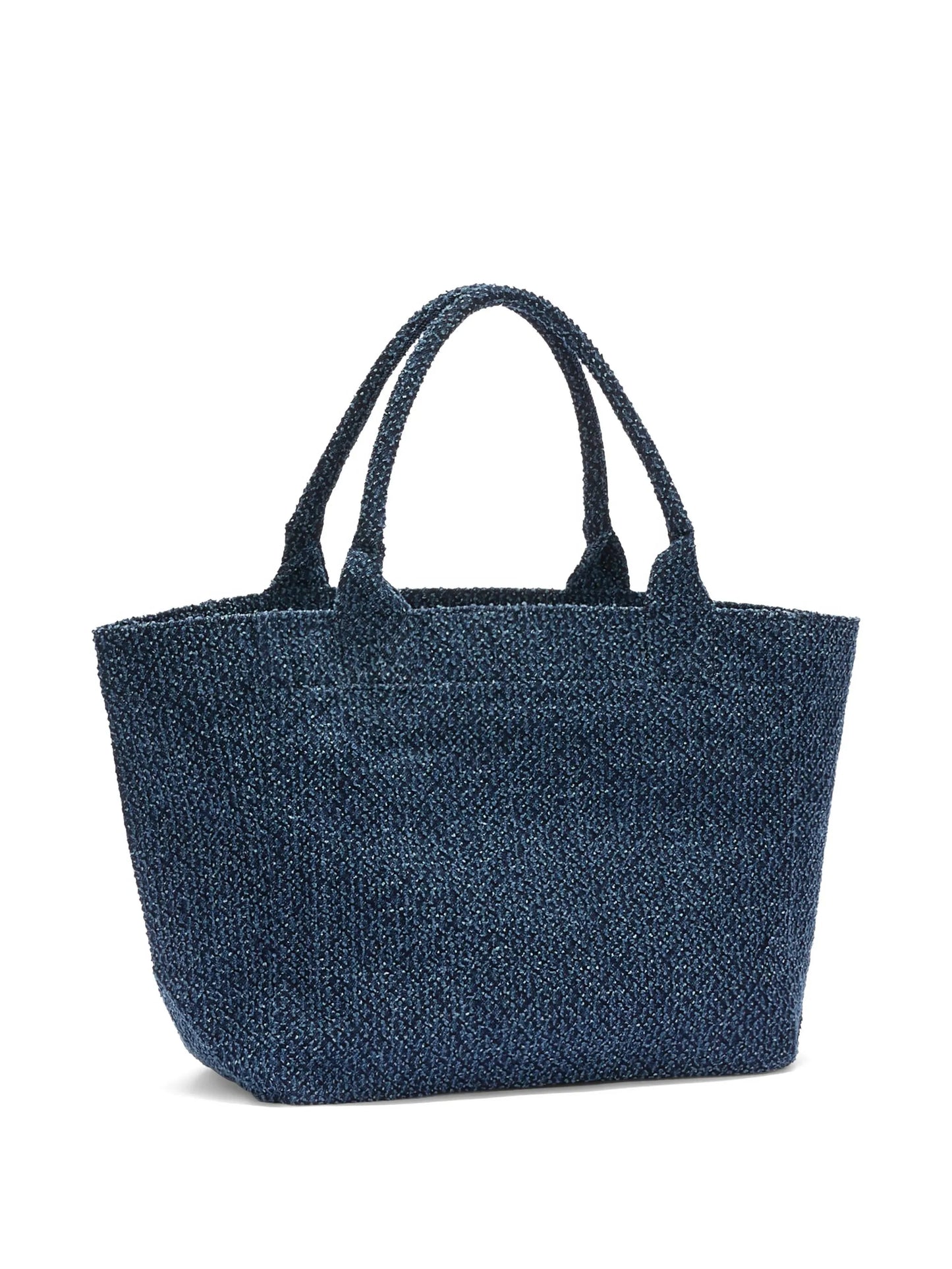 medium denim graphic tote bag