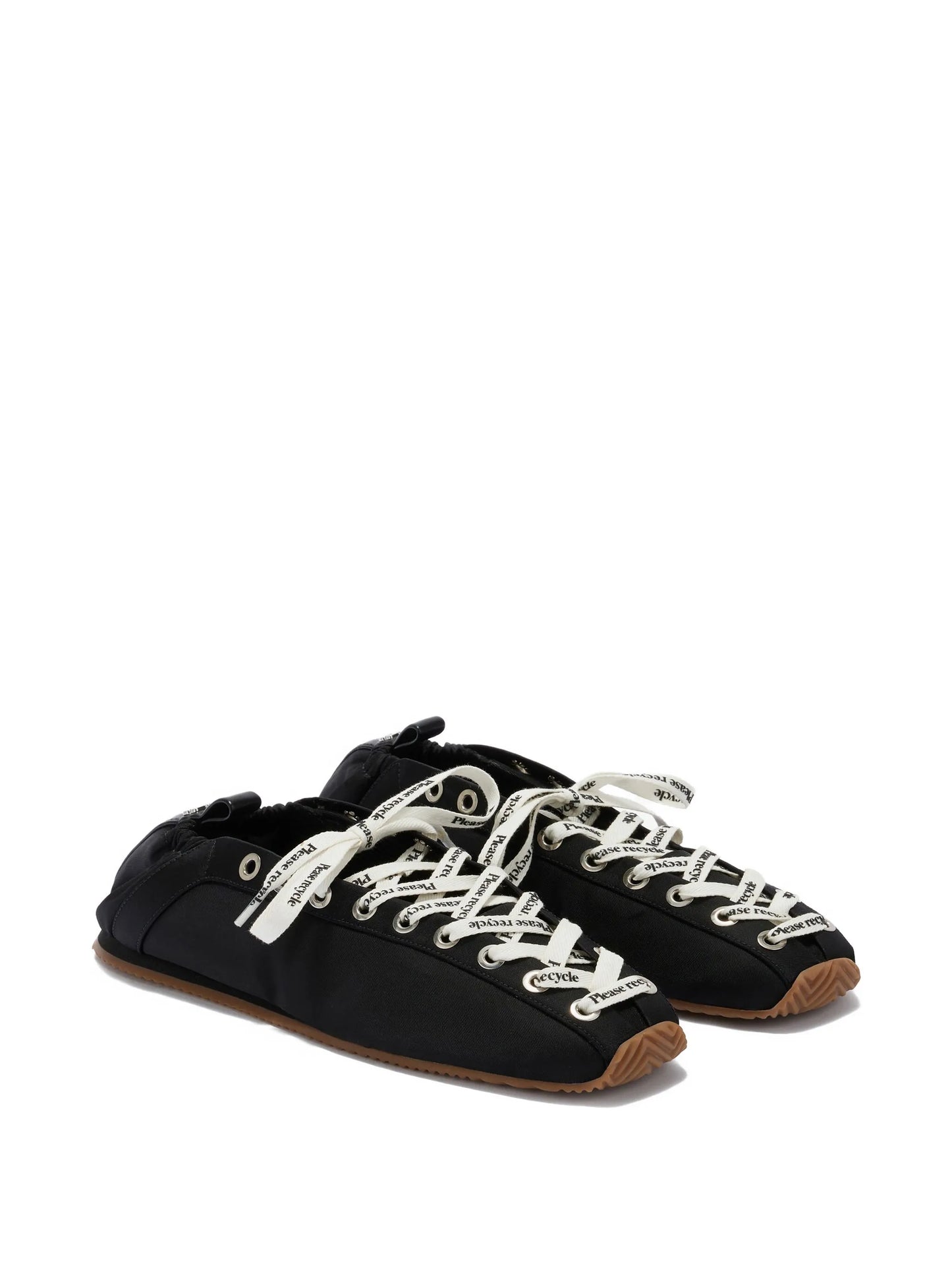 lace-up ballet flats