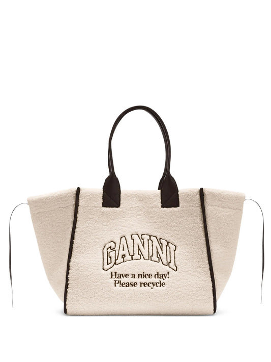 XXL shearling tote bag