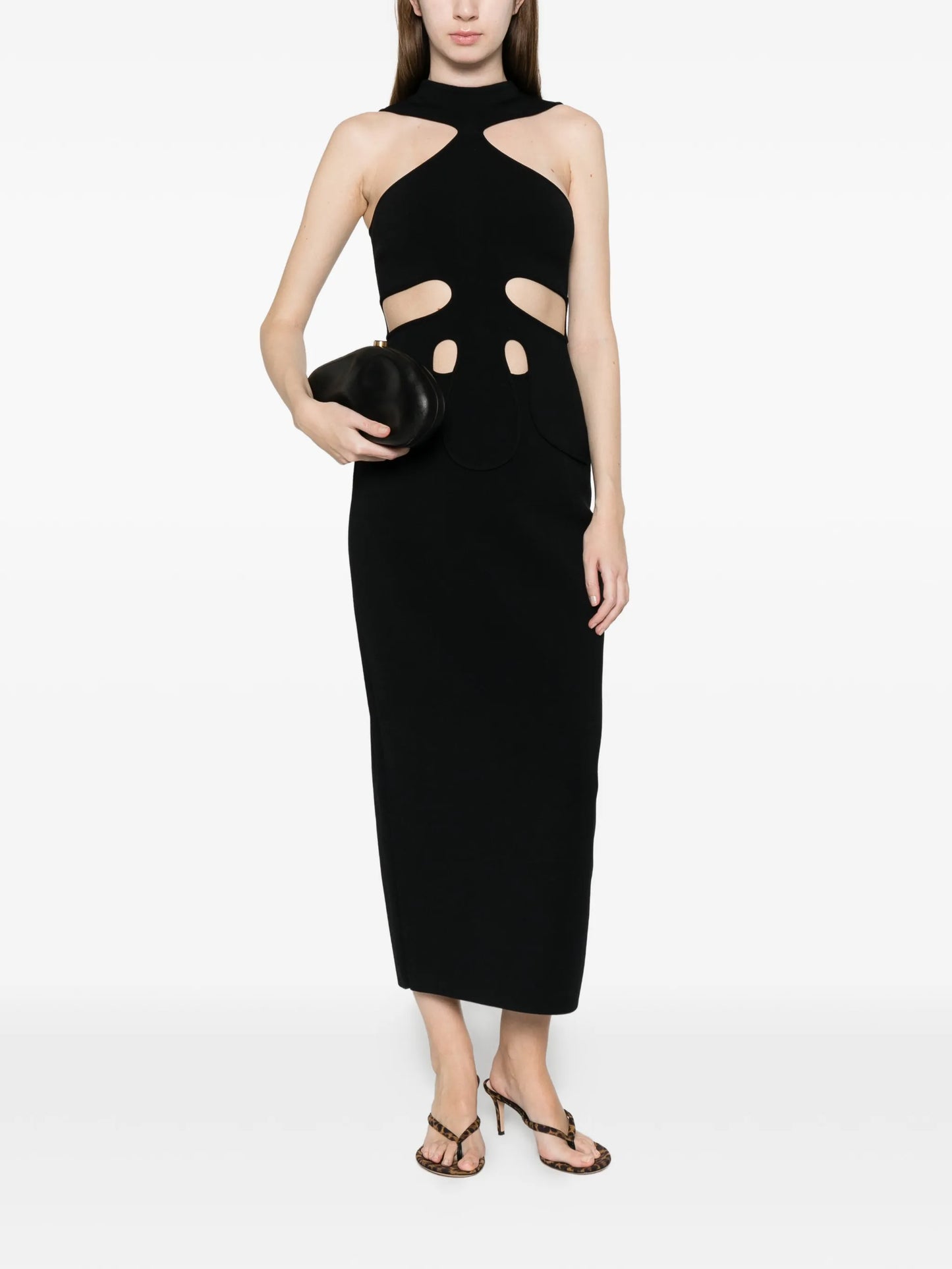 cut-out midi dress