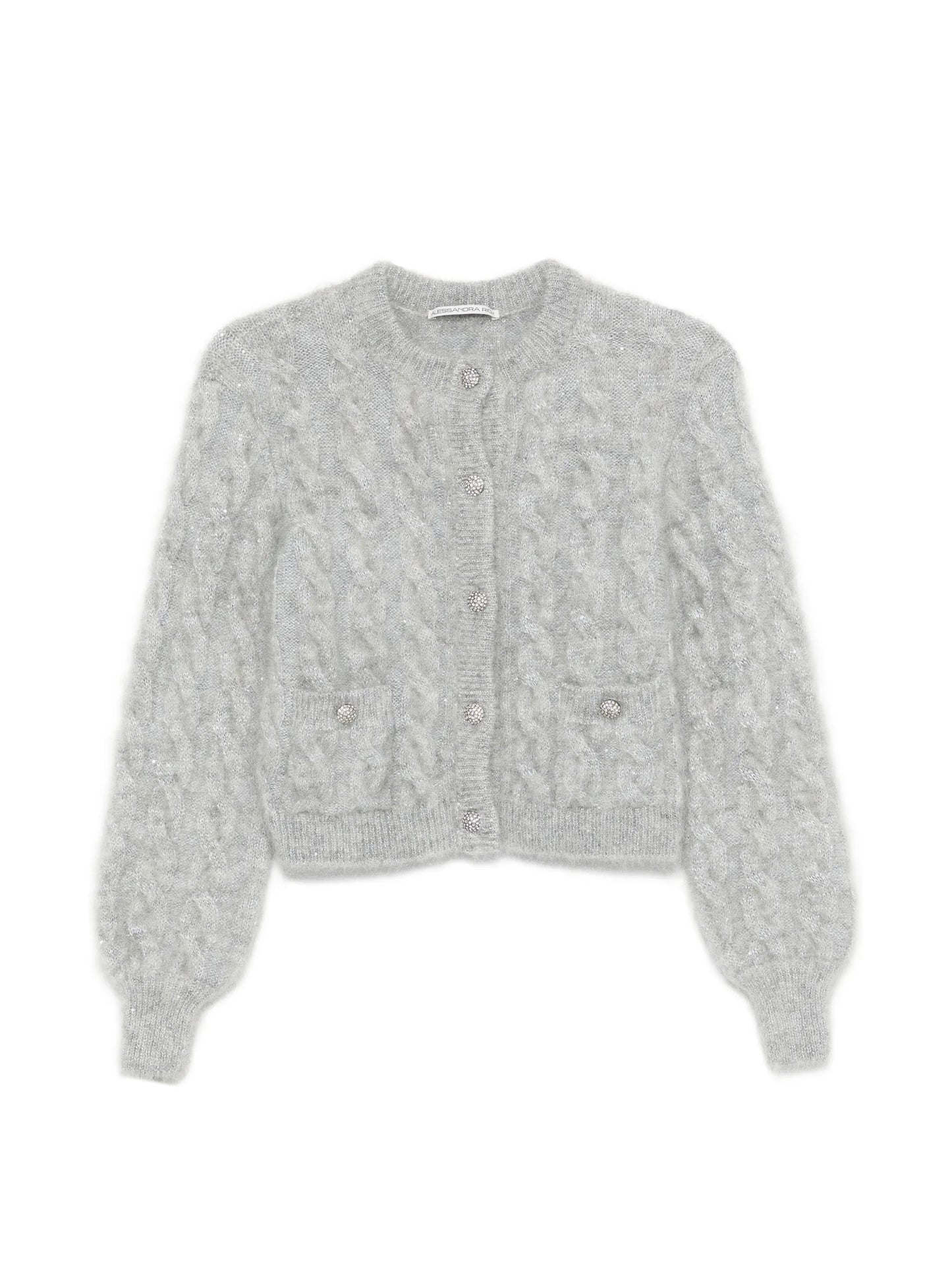 cable-knit cardigan