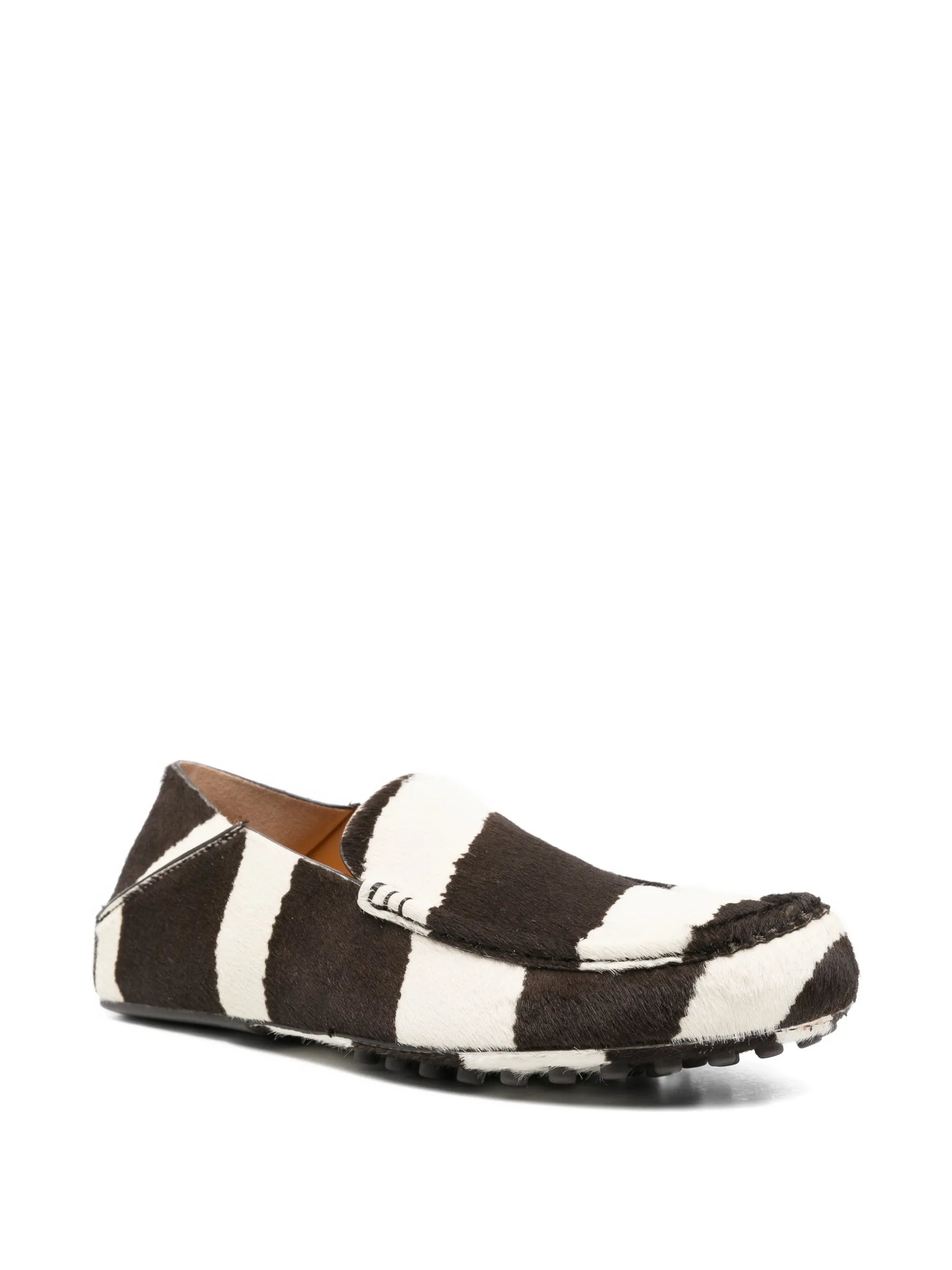 striped loafers