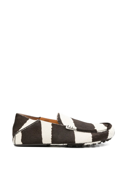striped loafers