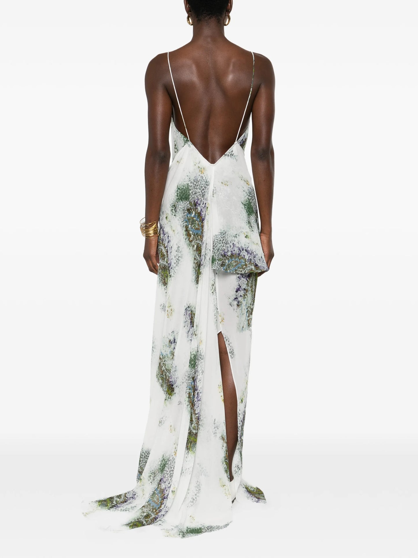 Absence cowl-neck slip maxi dress