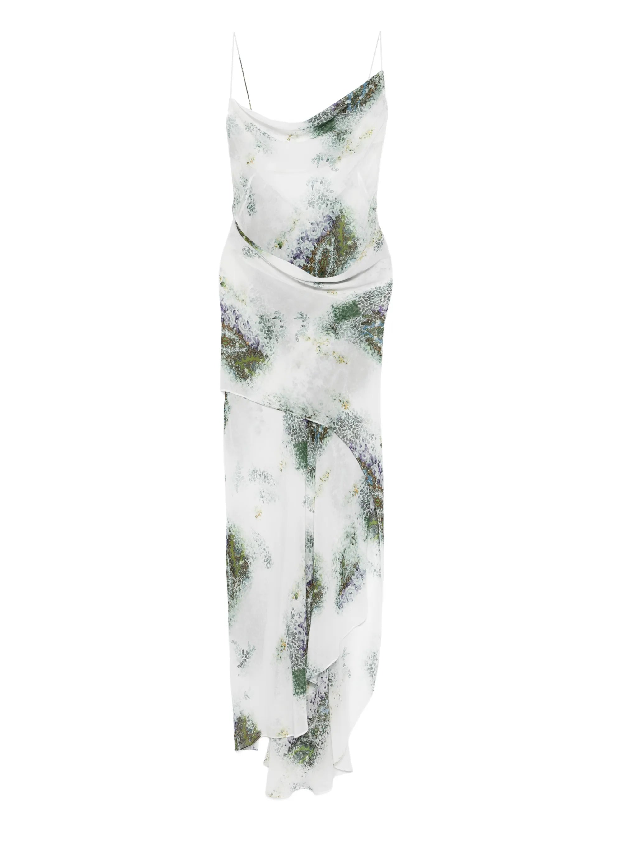 Absence cowl-neck slip maxi dress