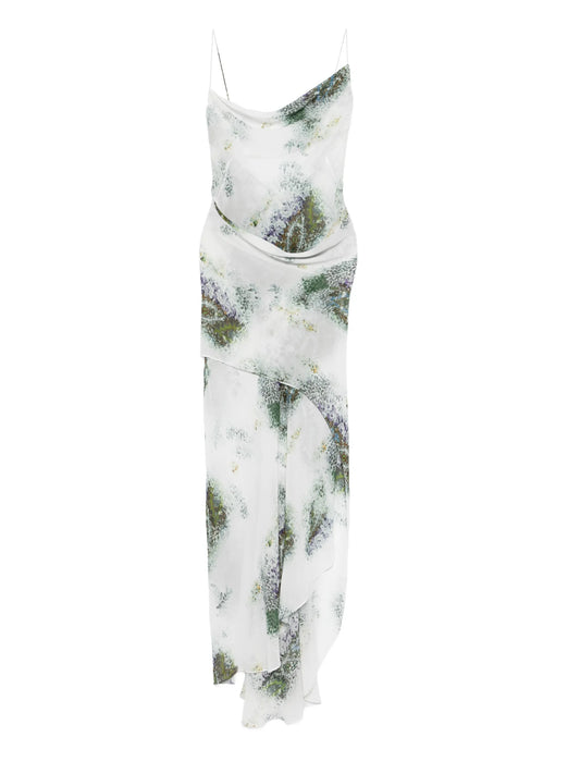 Absence cowl-neck slip maxi dress