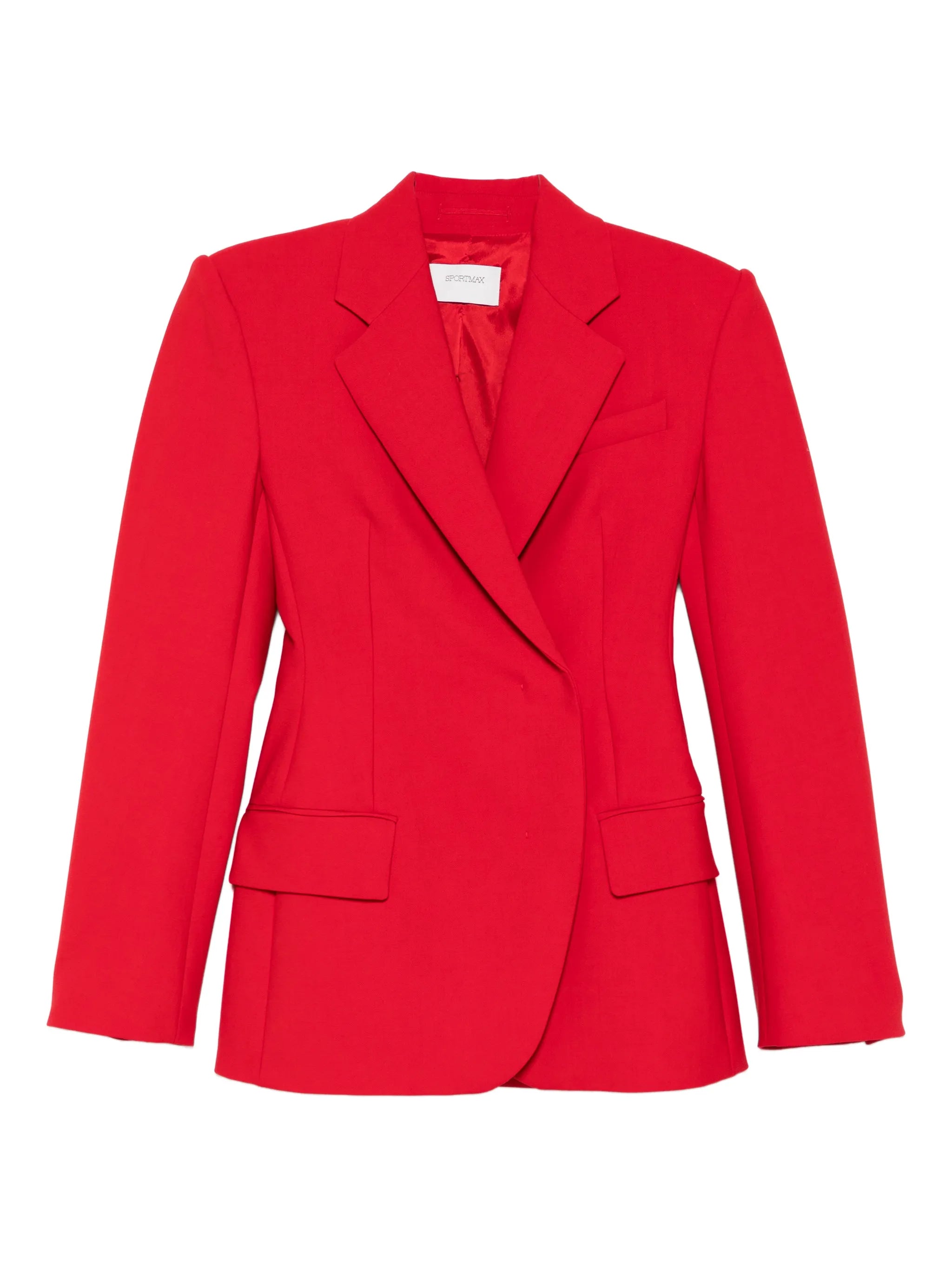 buttoned double-breasted blazer