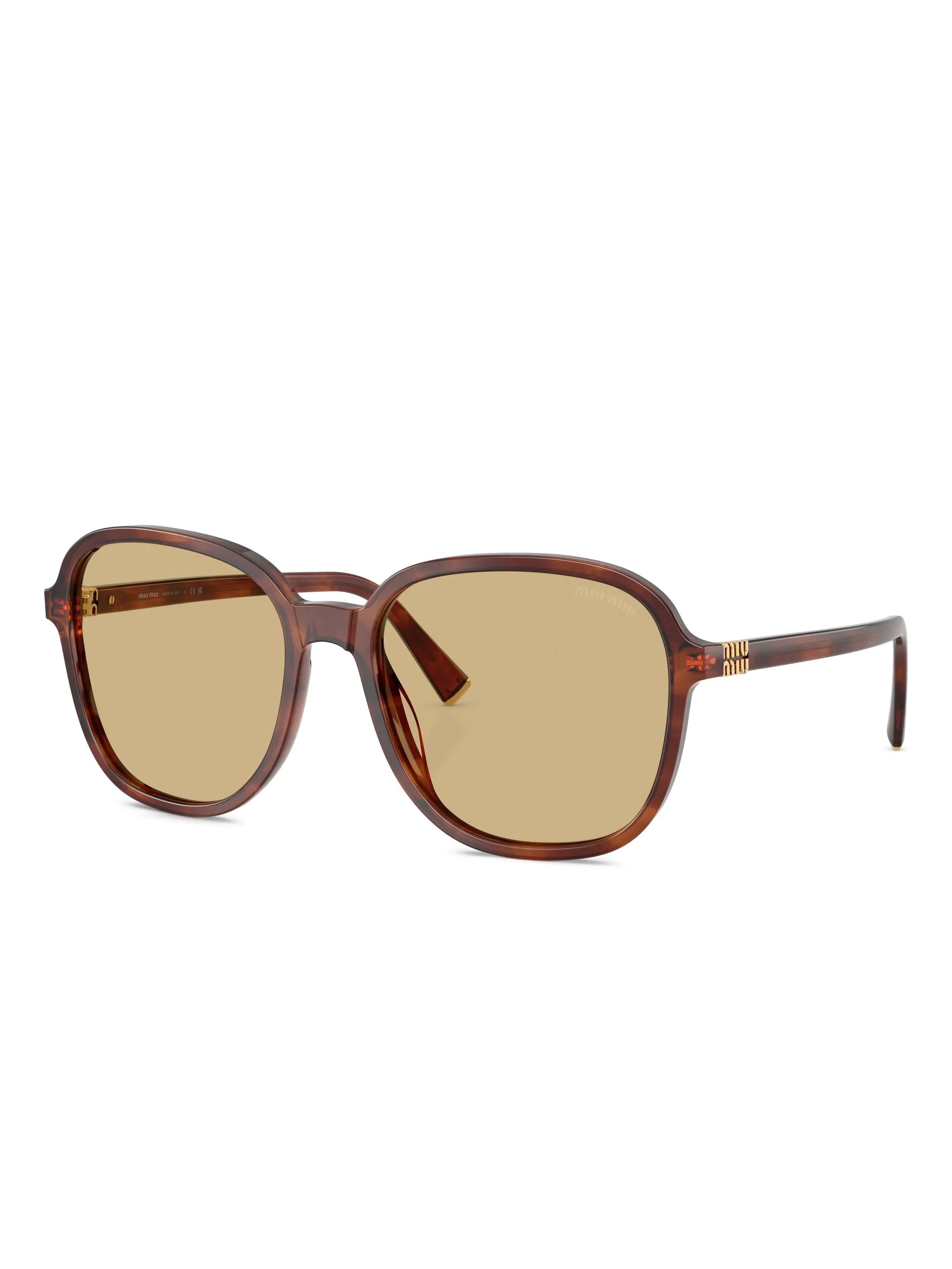 logo geometric sunglasses