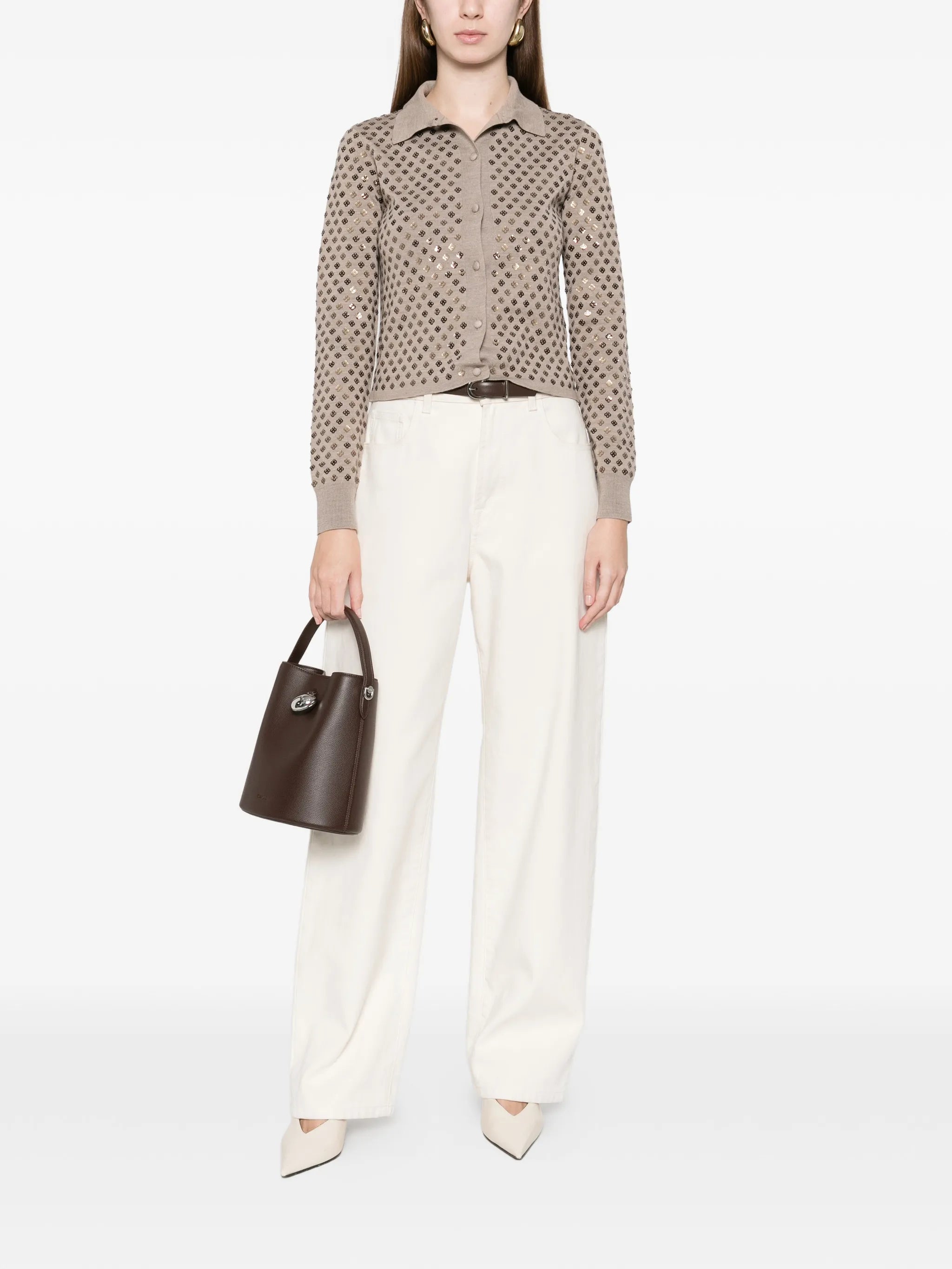 Ragno sequin-embellished cardigan