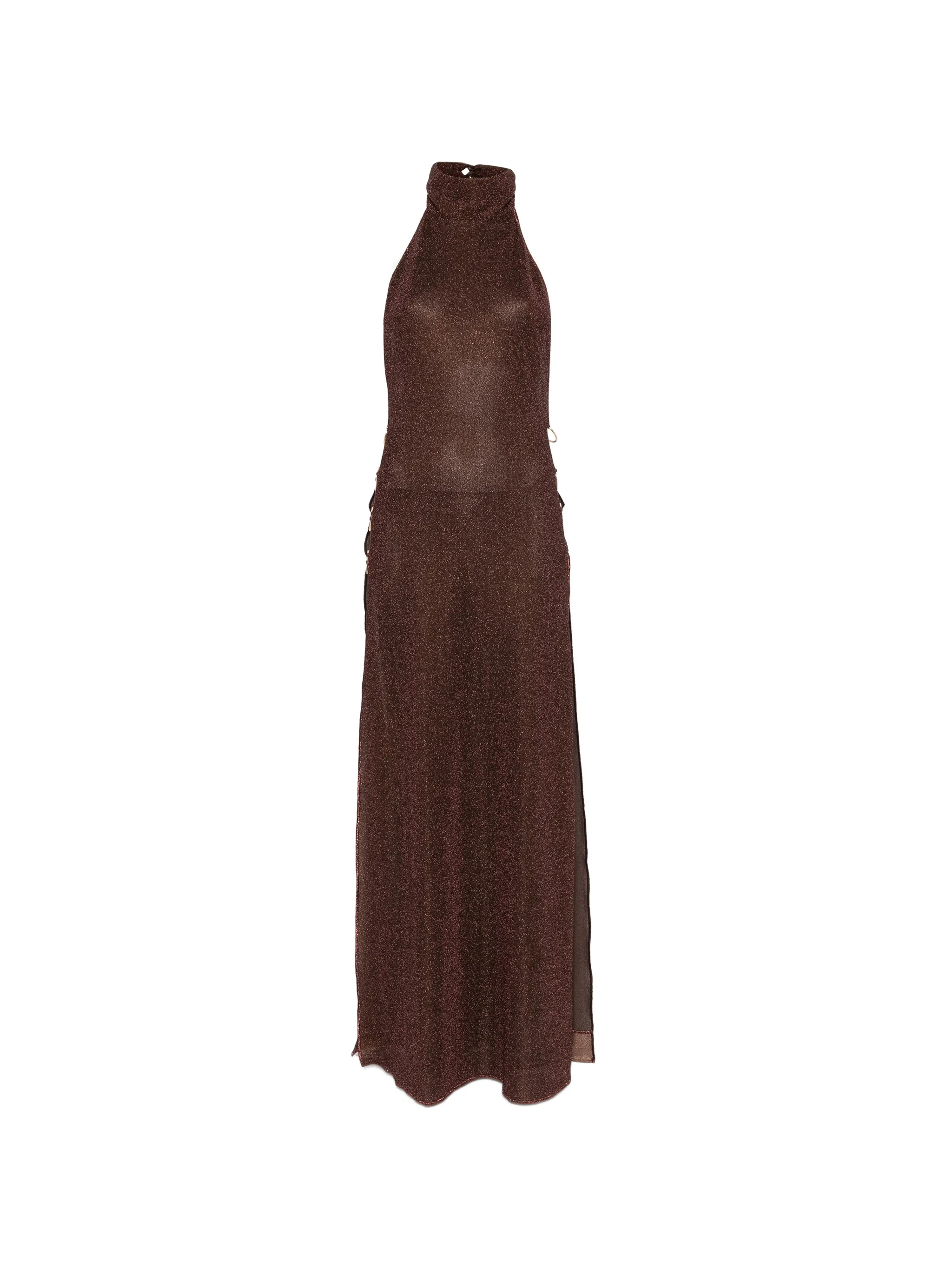 ring turtleneck maxi dress