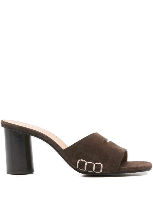 stitch-detail sandals