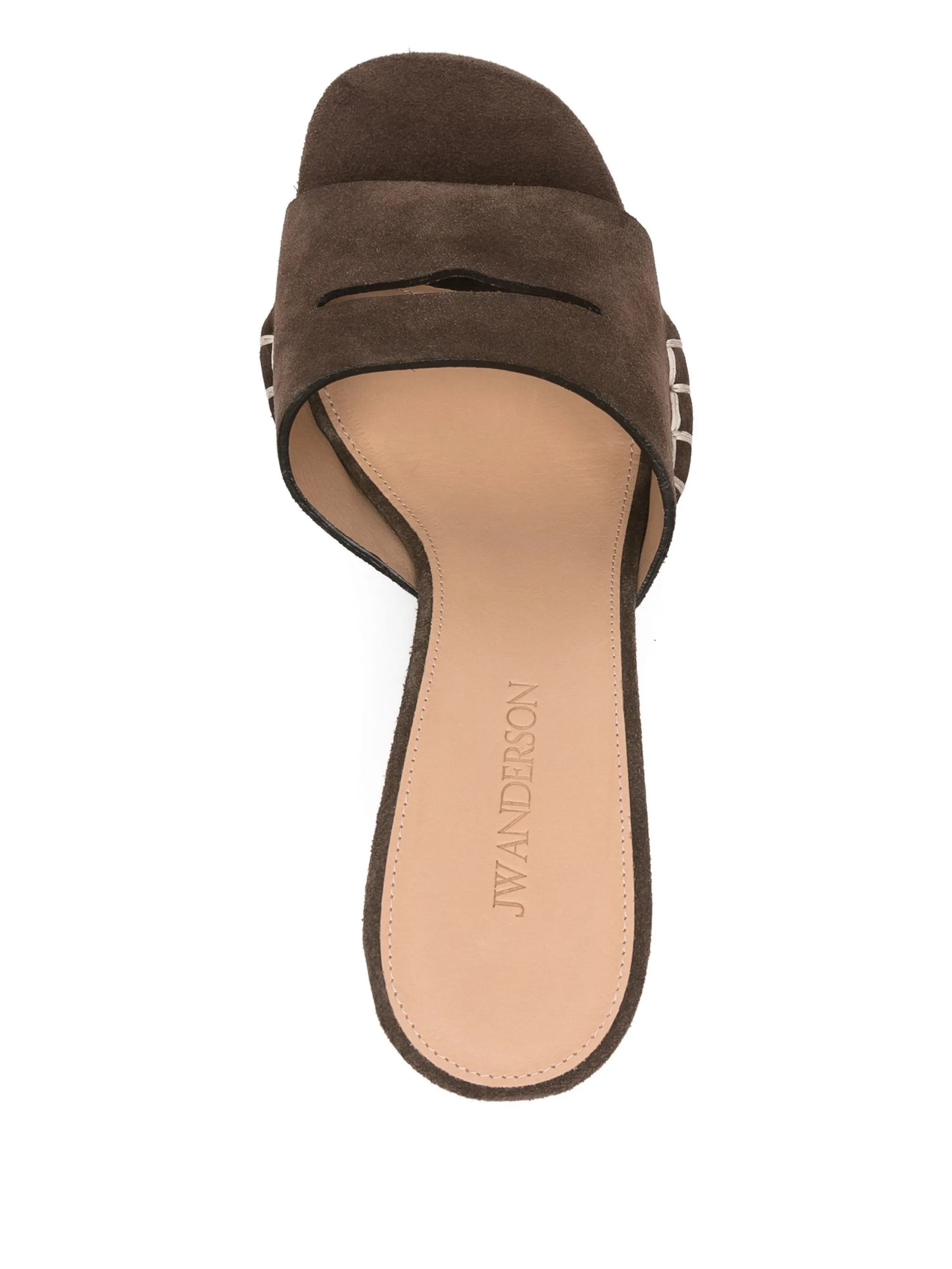 stitch-detail sandals