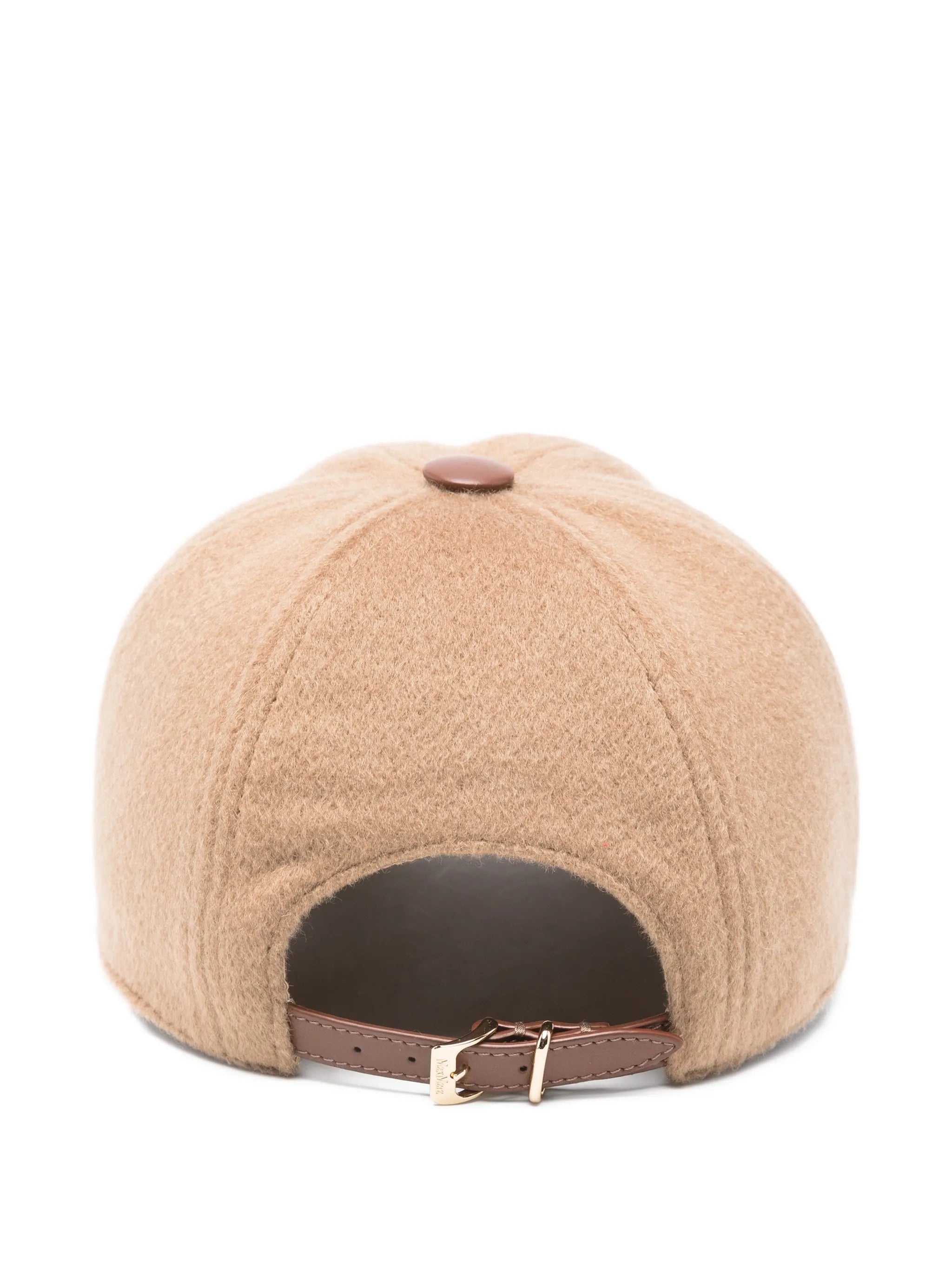 felted initial cashmere cap