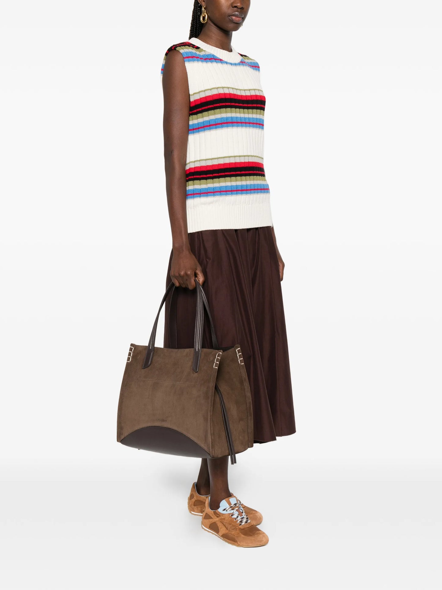 stitch-detail tote bag