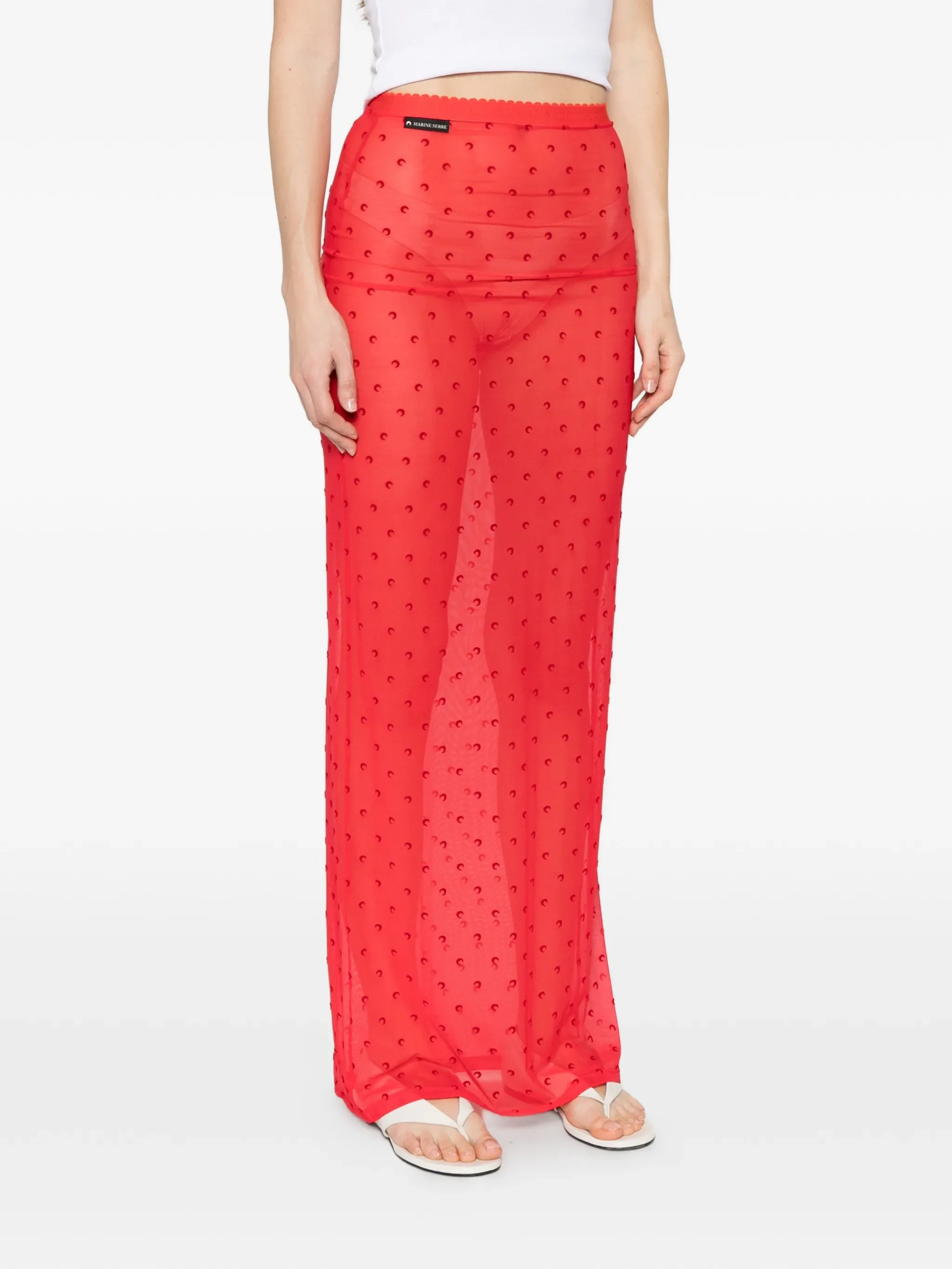 Moon Plumetis mesh skirt