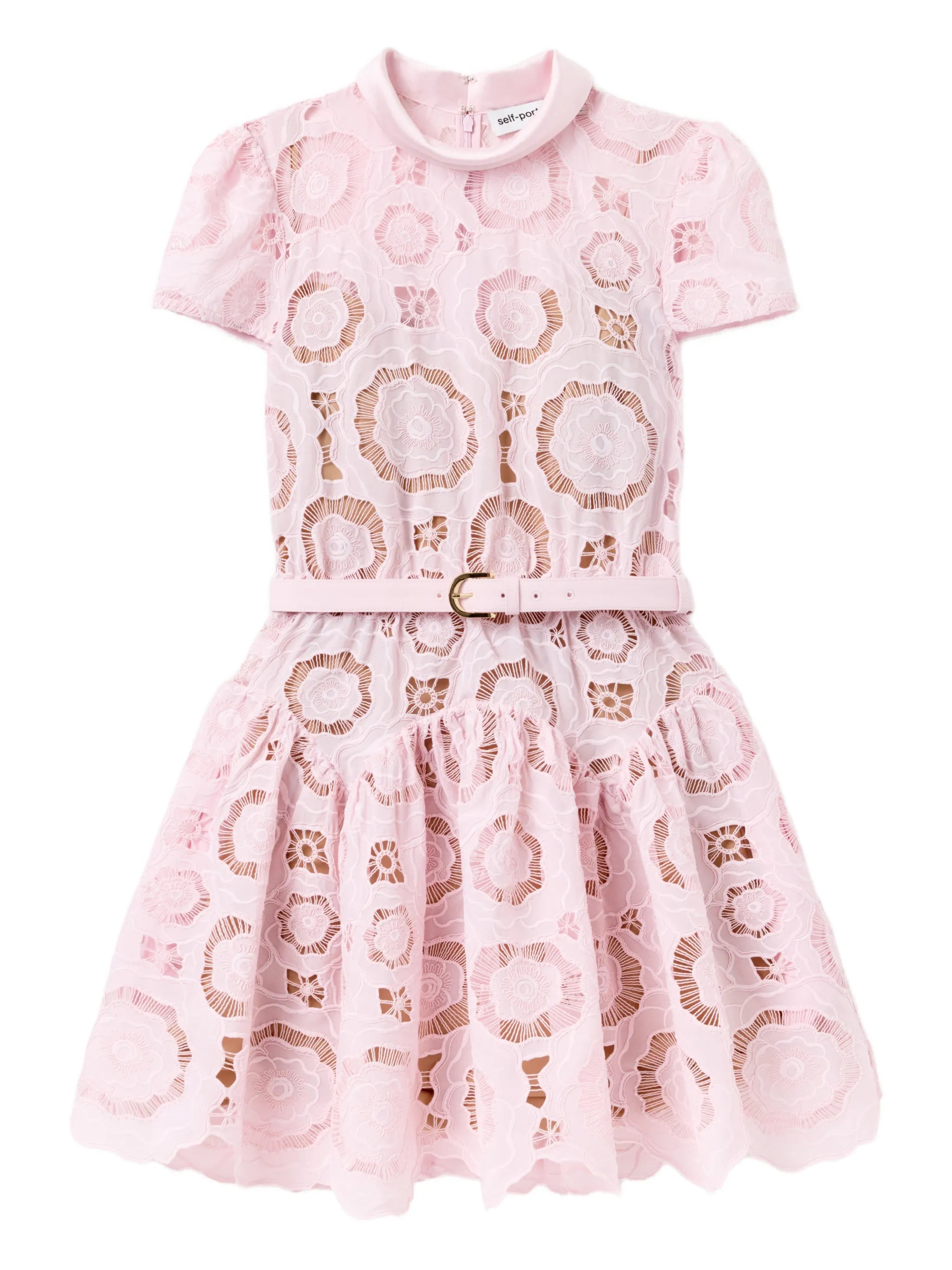 floral lace mini dress