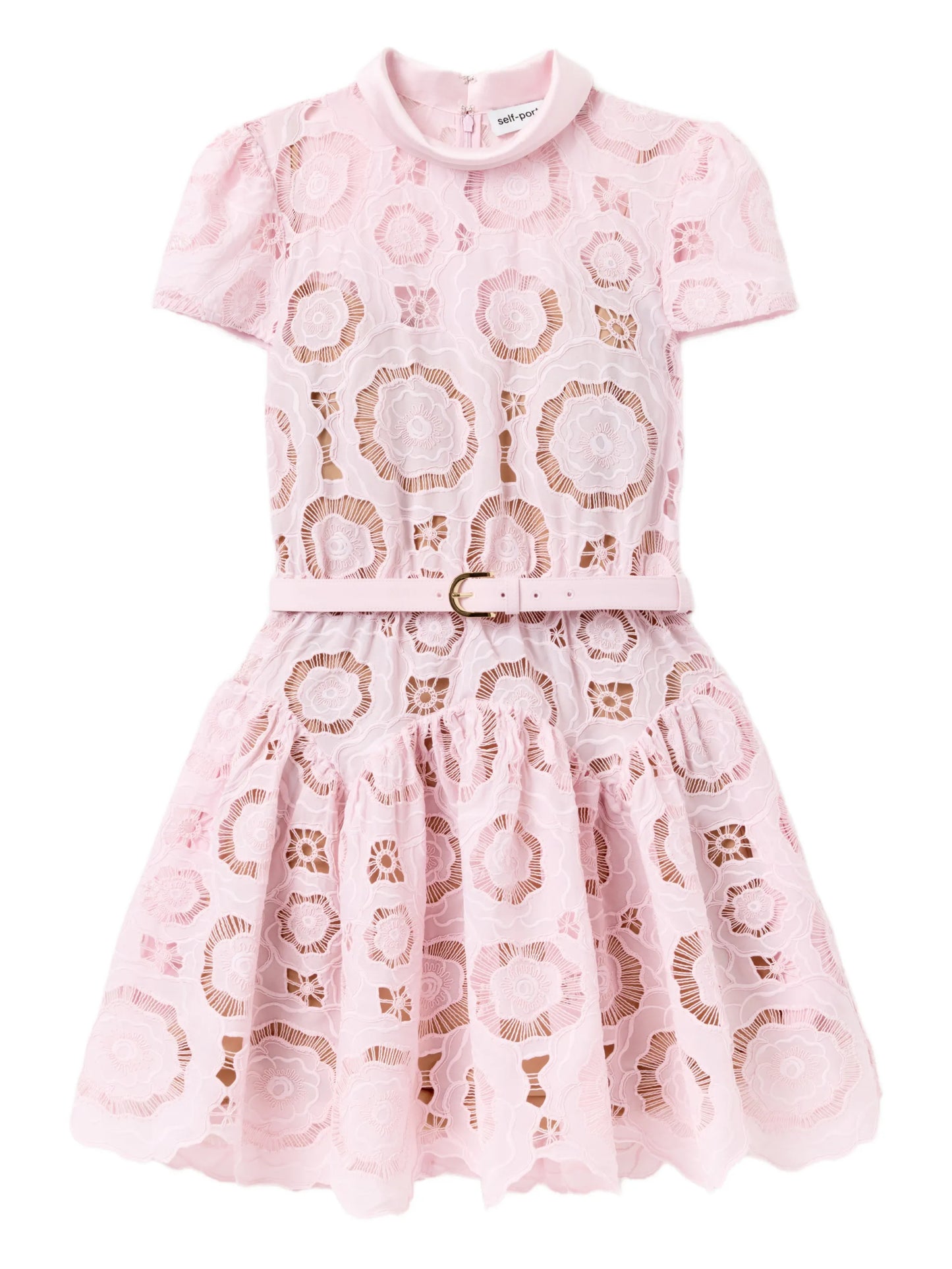 floral lace mini dress