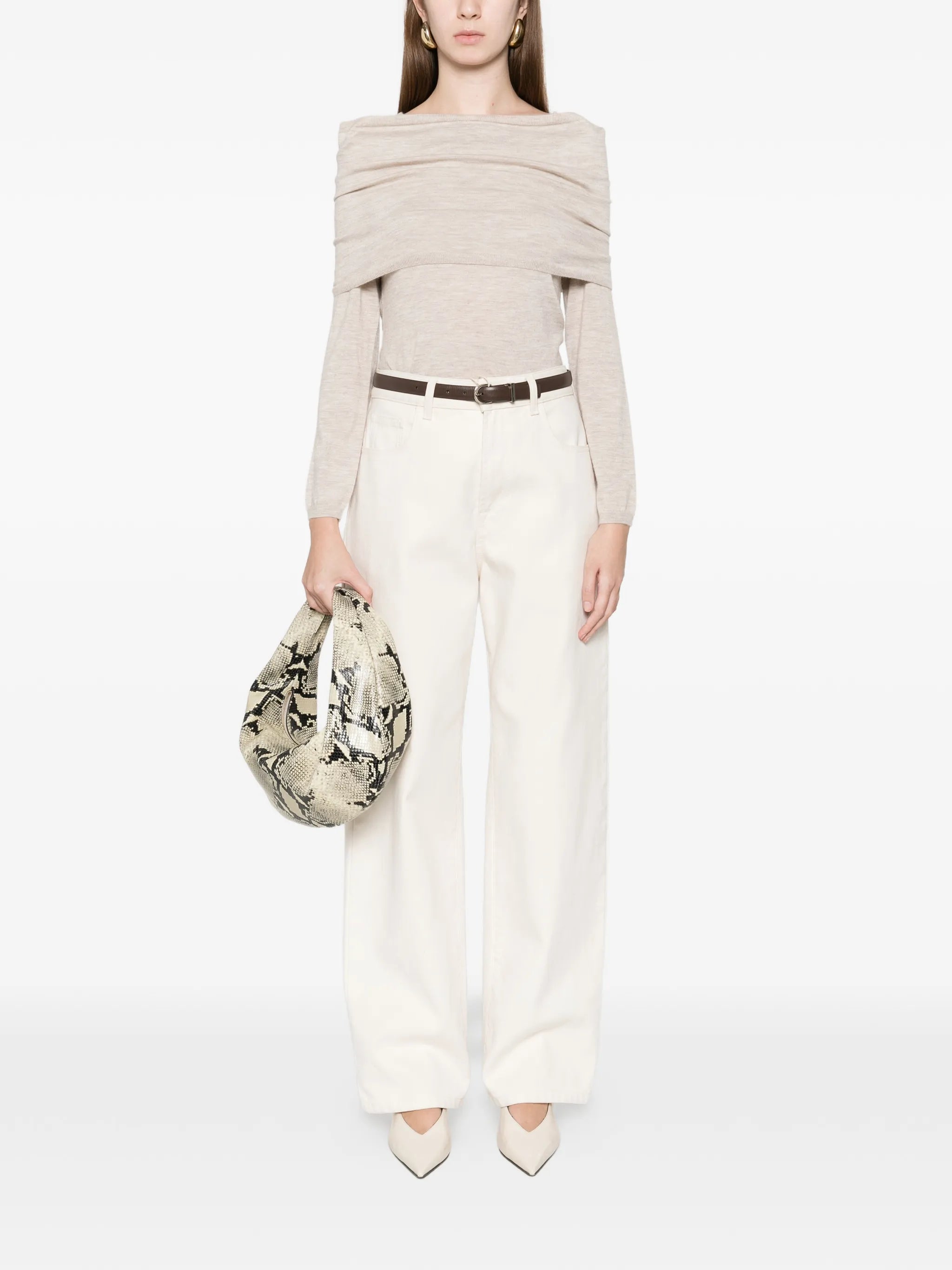 Faretra off-shoulder sweater