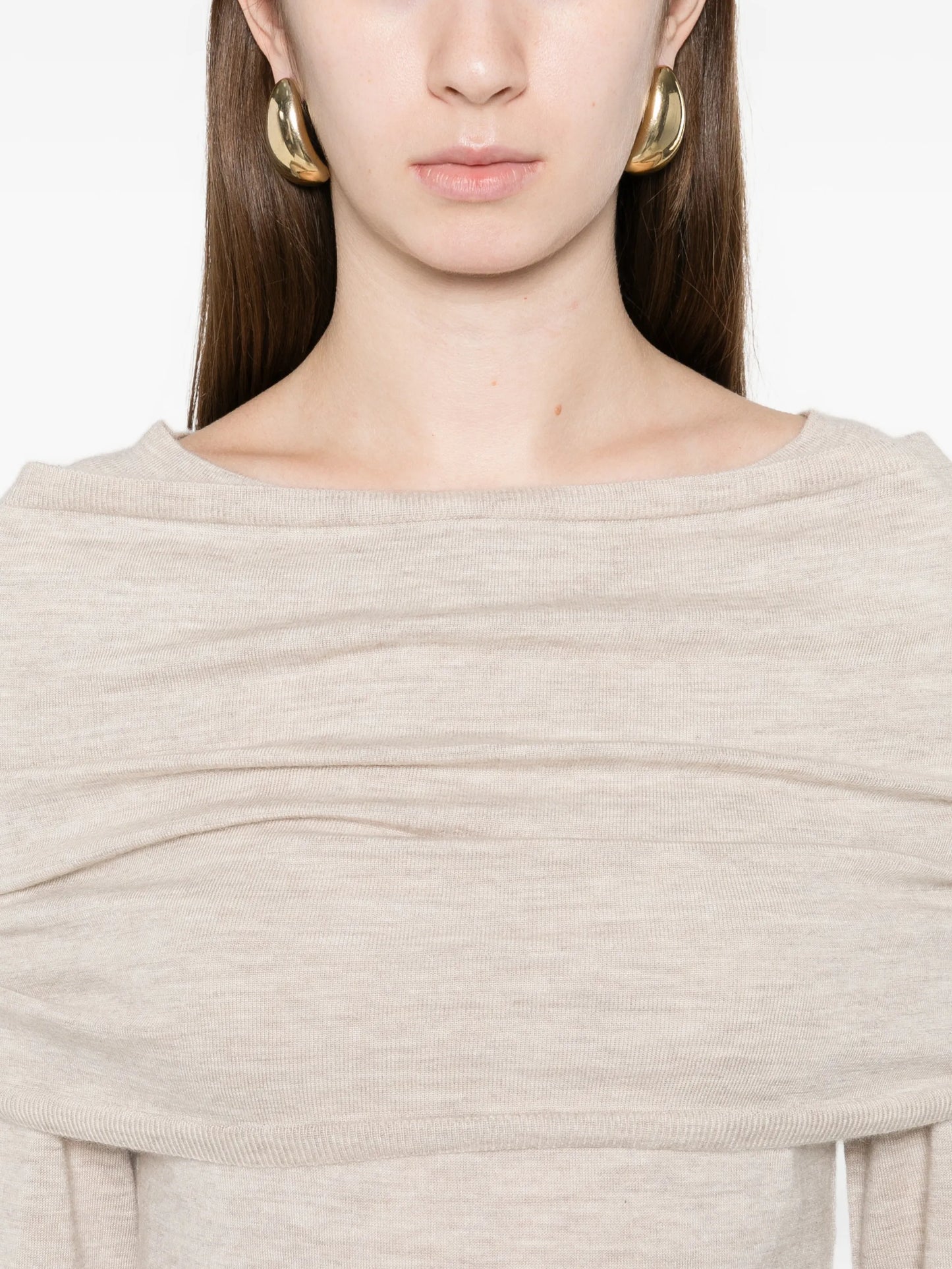Faretra off-shoulder sweater