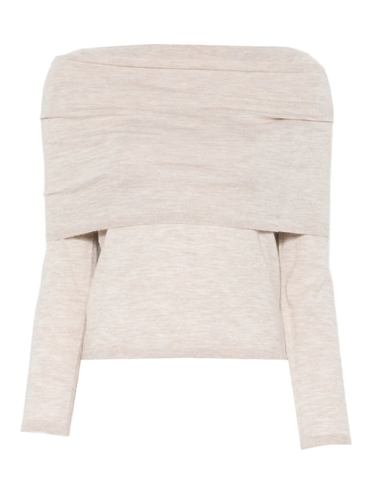 Faretra off-shoulder sweater