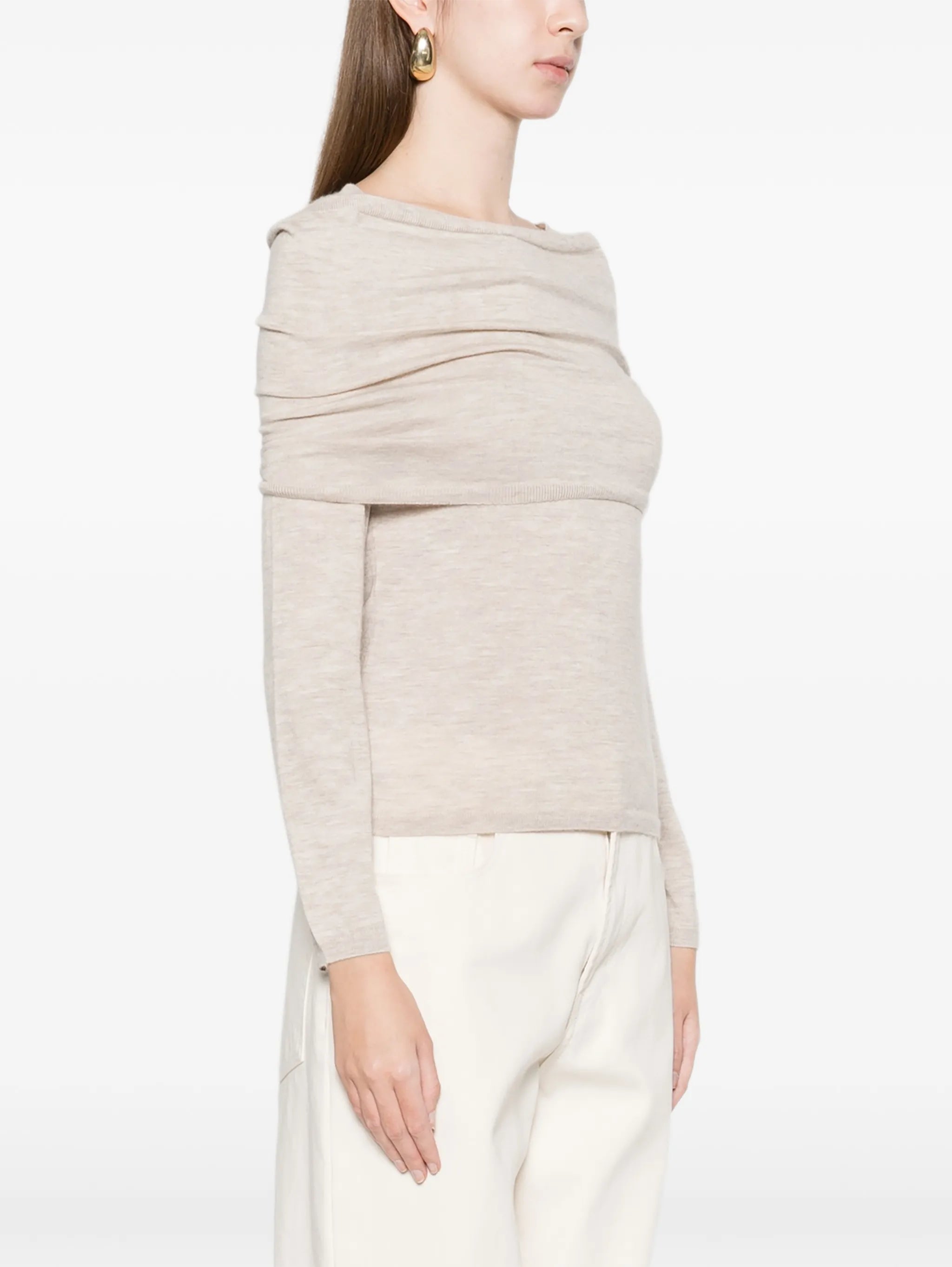 Faretra off-shoulder sweater