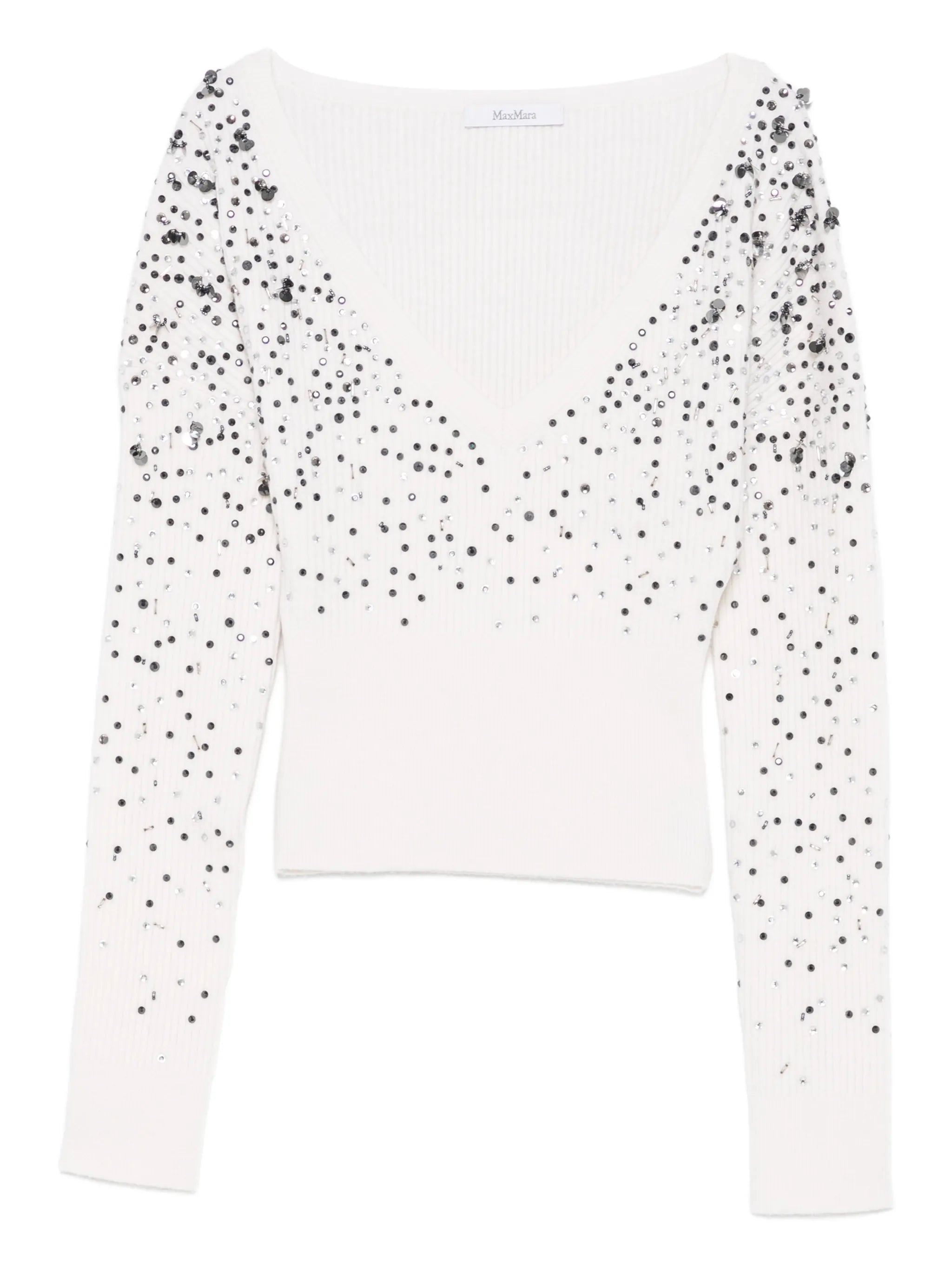 Gang sequin V-neck knitwear