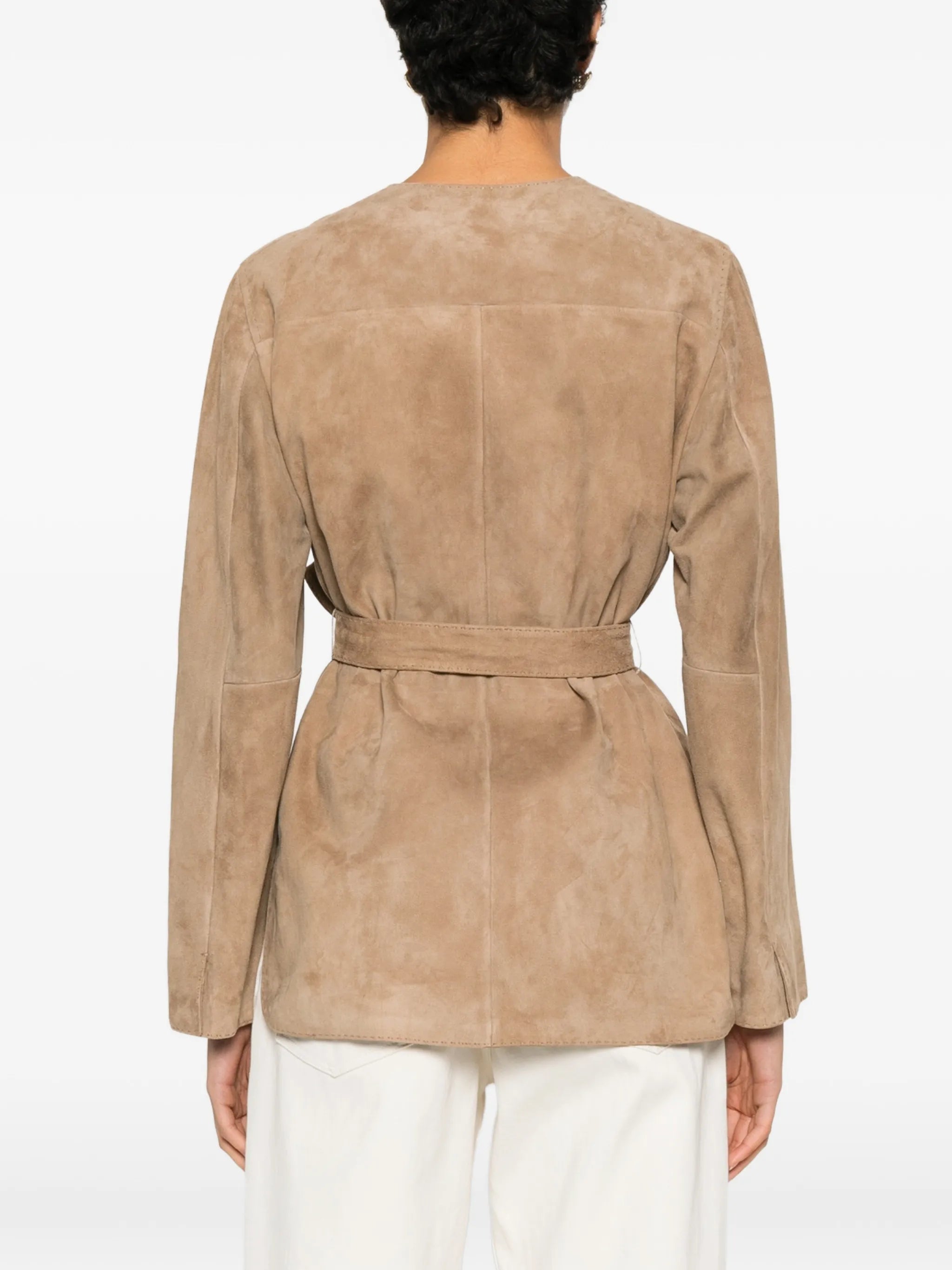 Abito belted suede jacket
