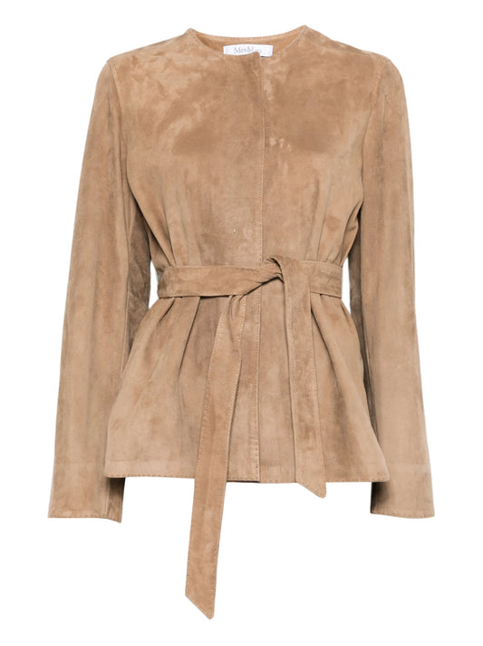 Abito belted suede jacket