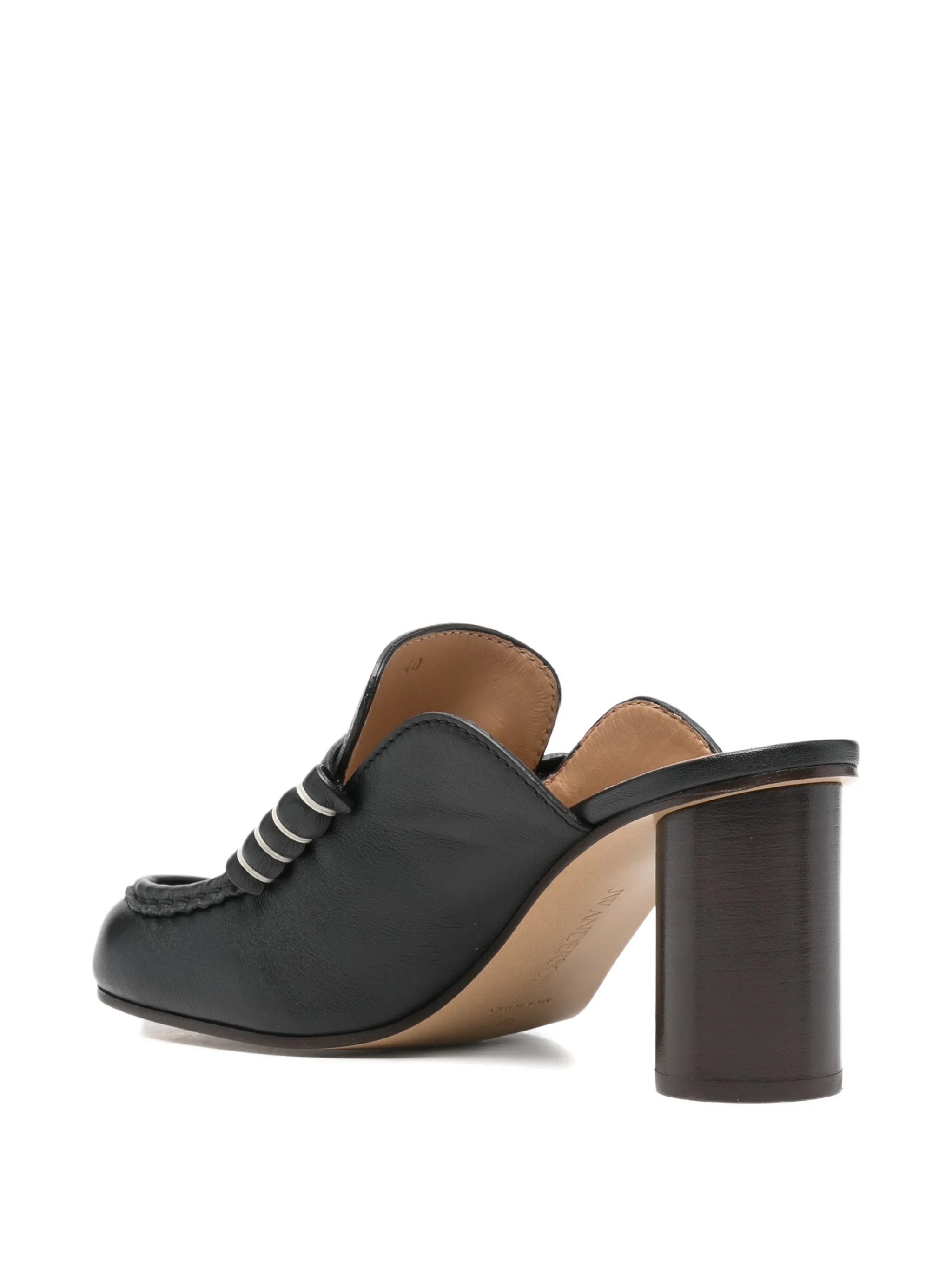 stitch-detail mules