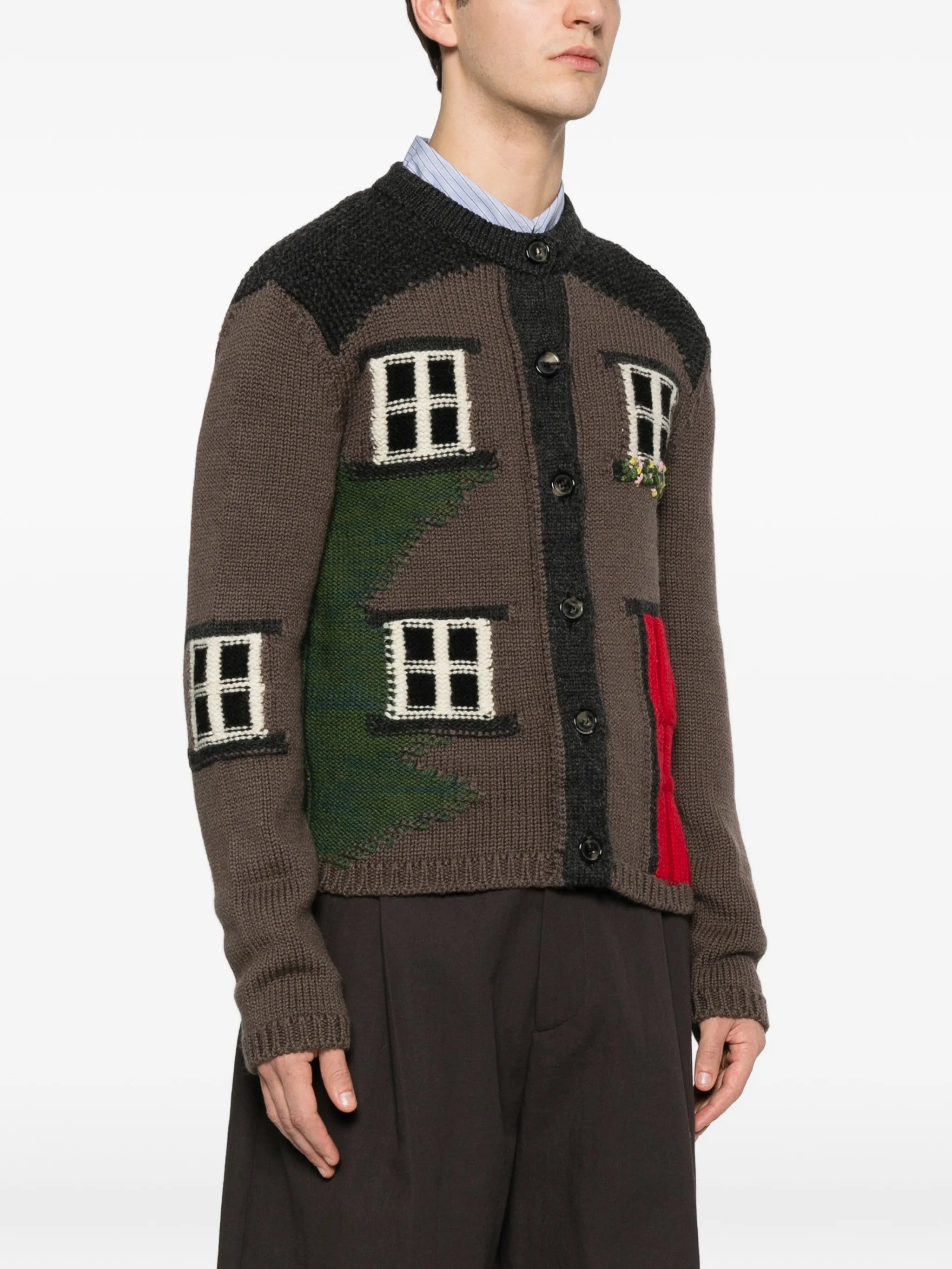 House wool cardigan