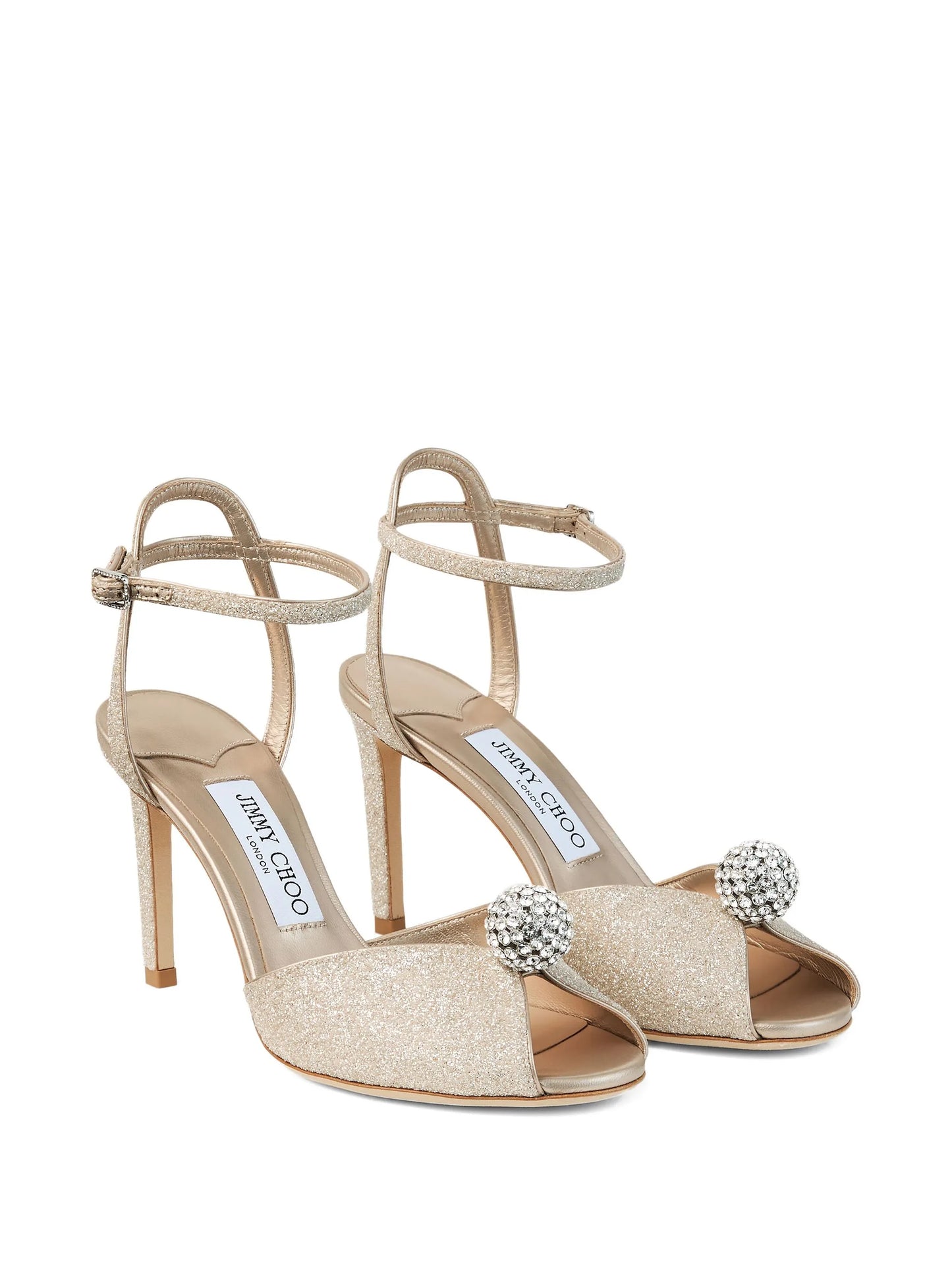 85mm crystal-embellished sandals