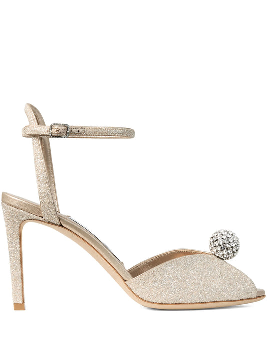 85mm crystal-embellished sandals