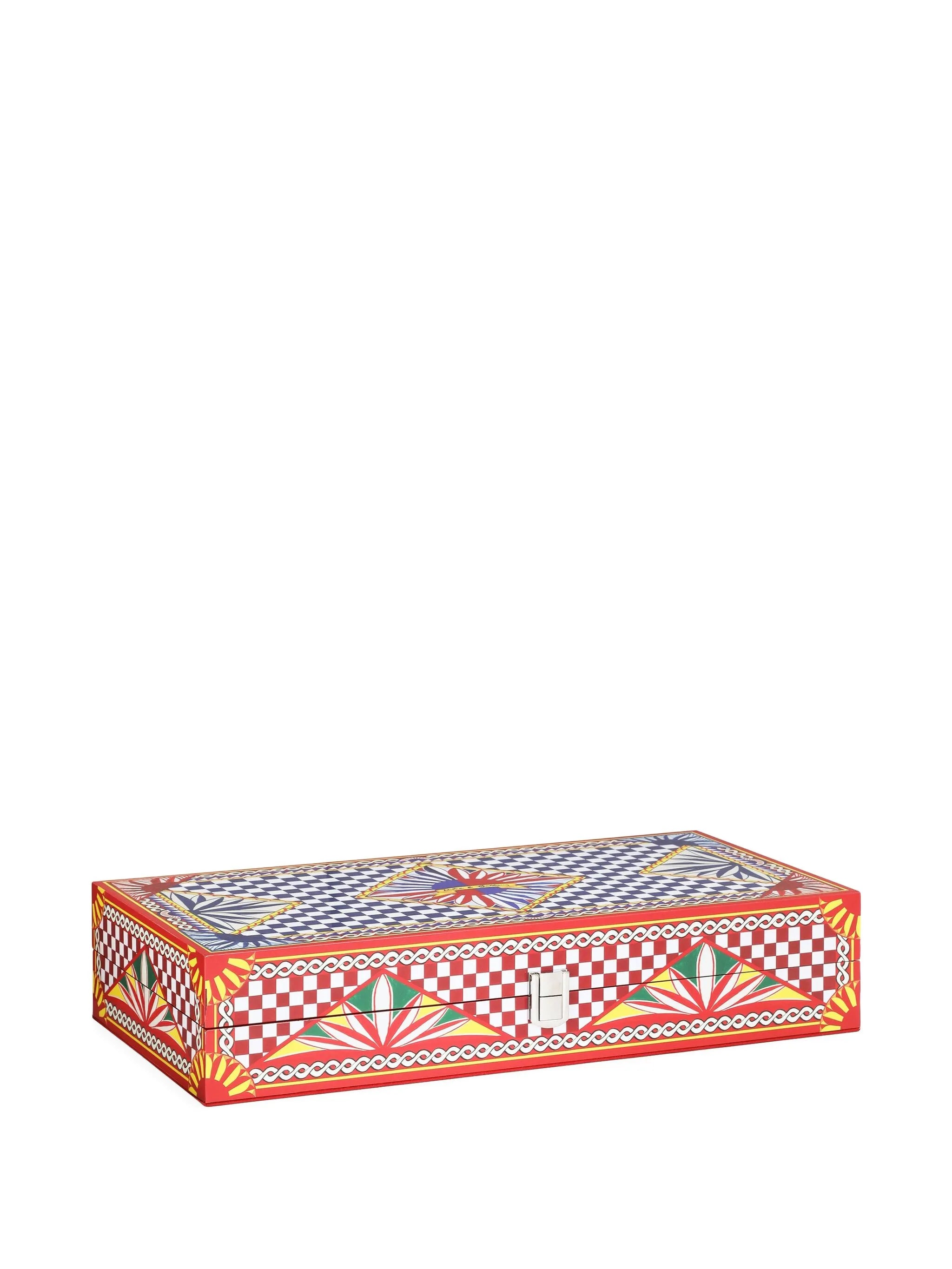 decorated poker set (39.7 cm x 20cm)