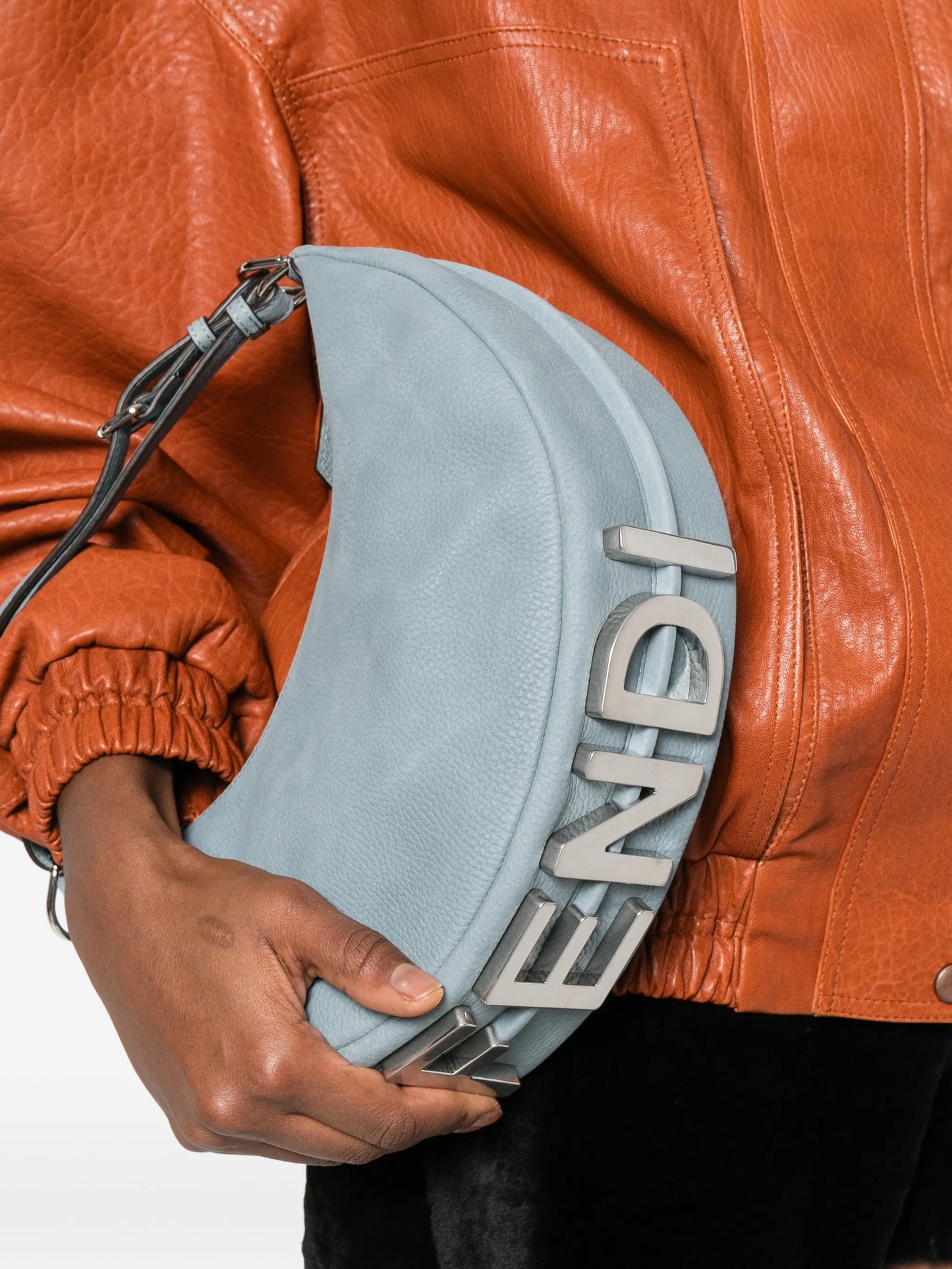 small Fendigraphy leather tote bag