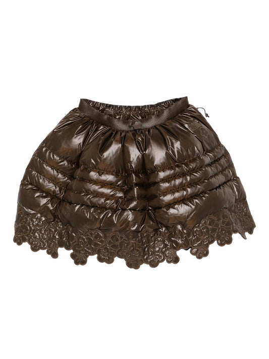 x The North Face quilted mini skirt