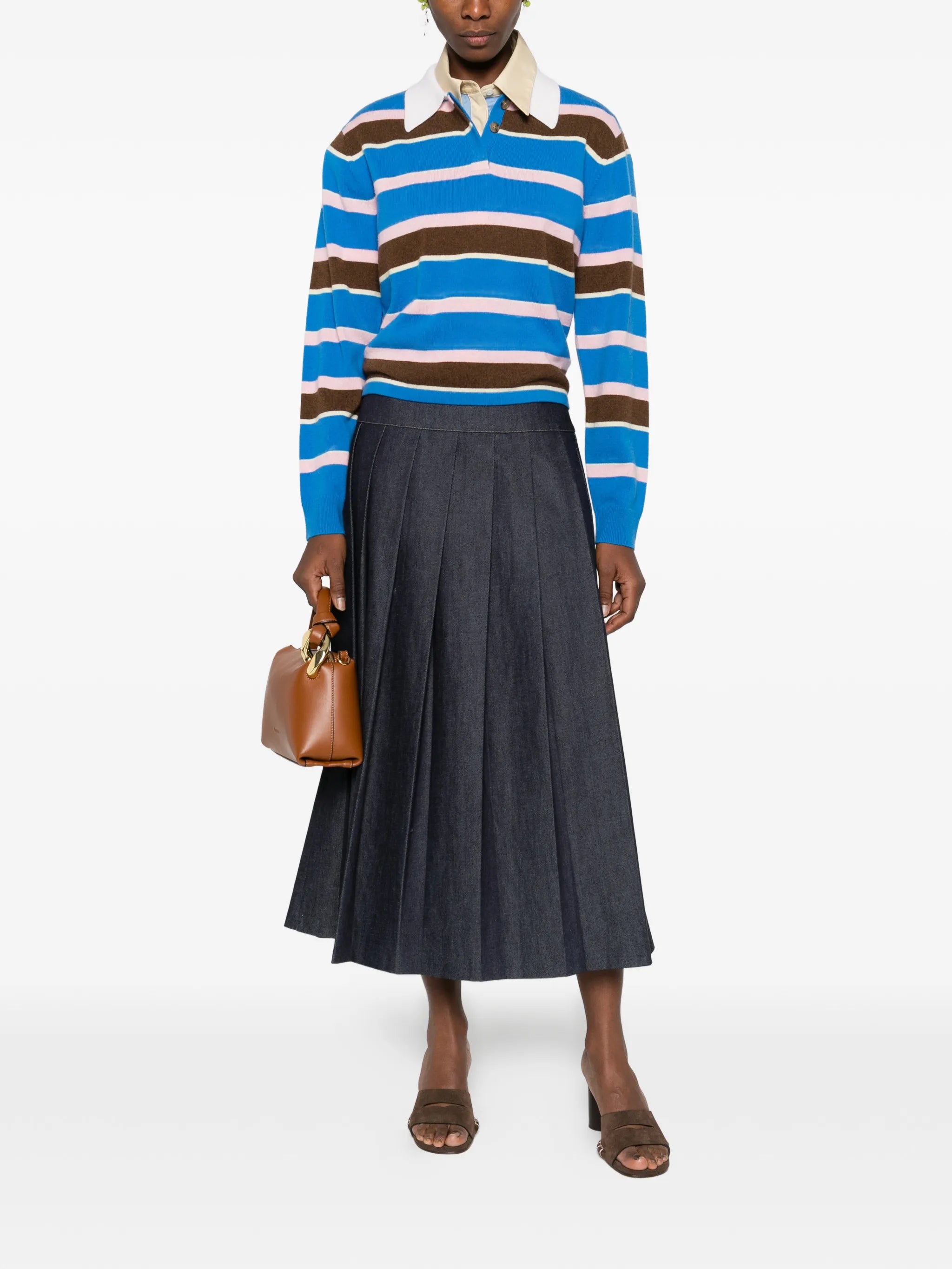 striped polo top