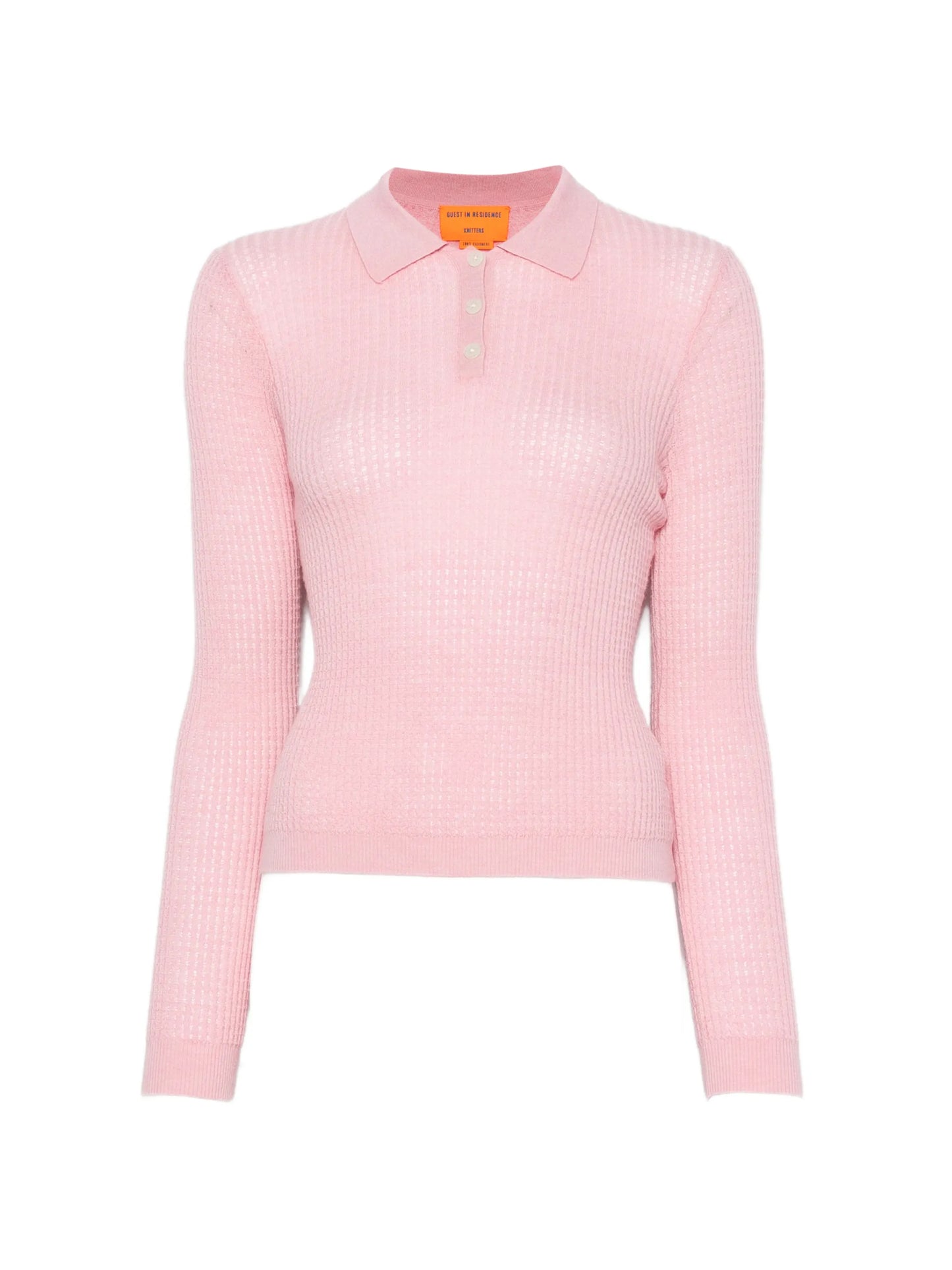 long-sleeve polo top