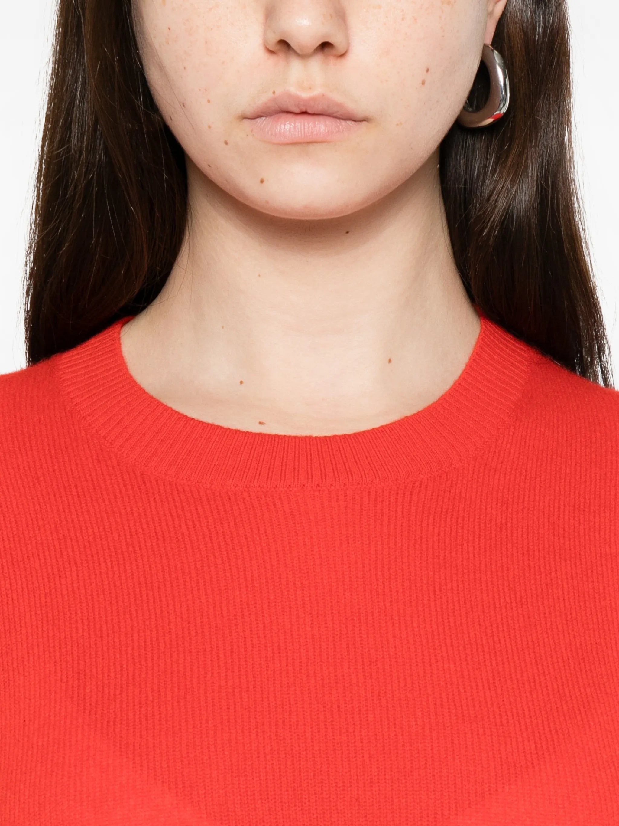 crew-neck knit sweater
