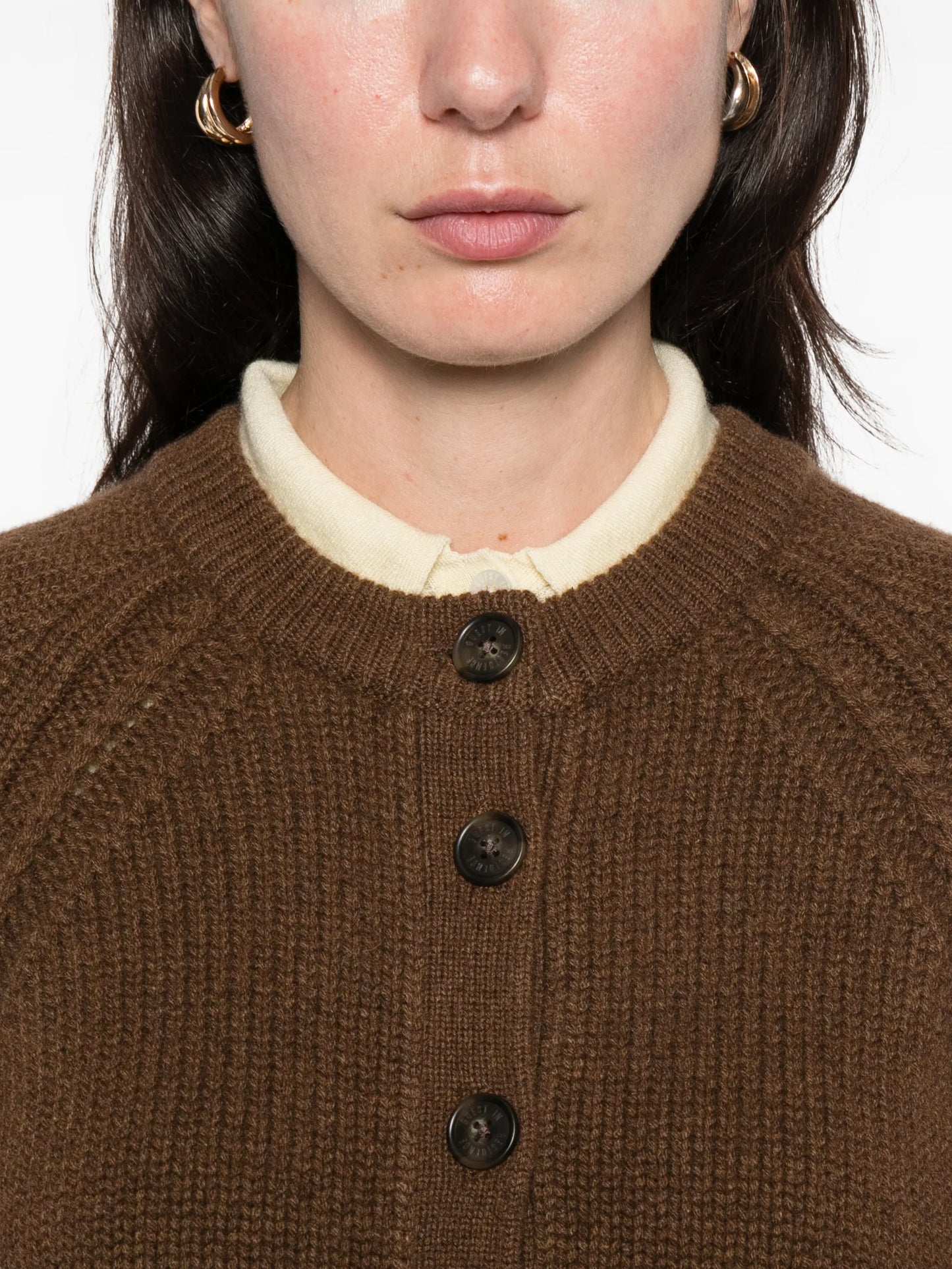 buttoned knit cardigan