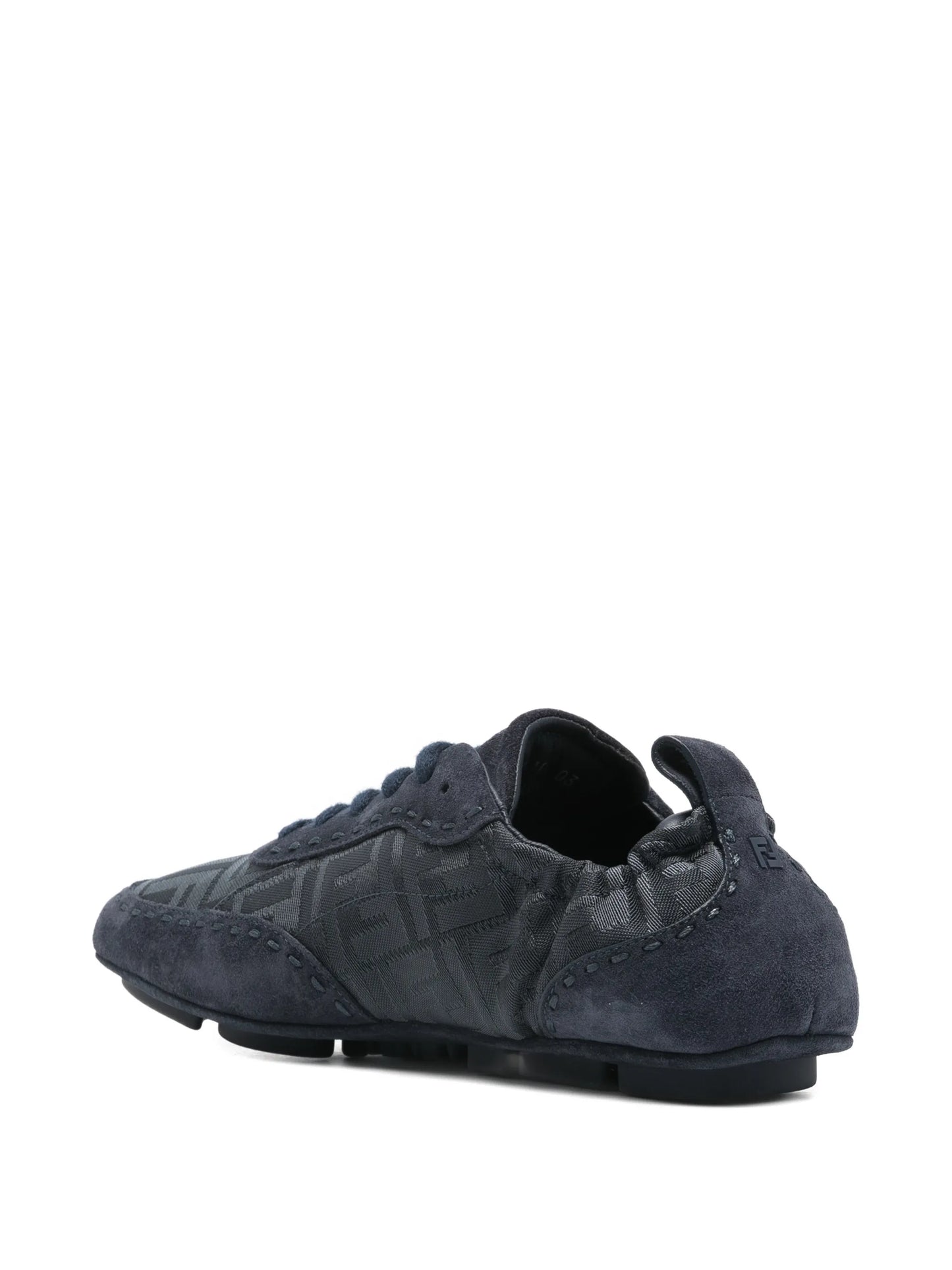logo-pattern low-top sneakers