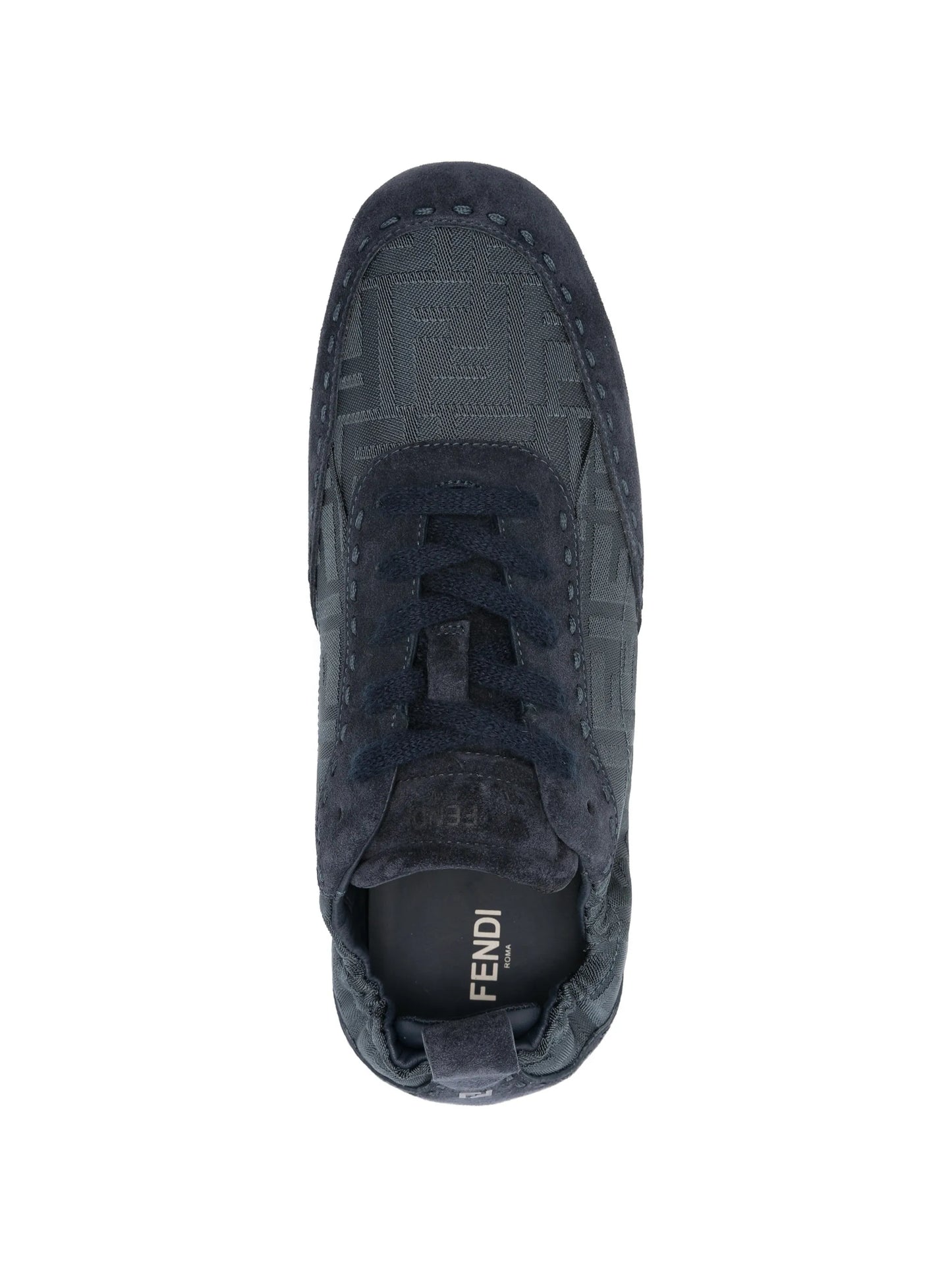 logo-pattern low-top sneakers