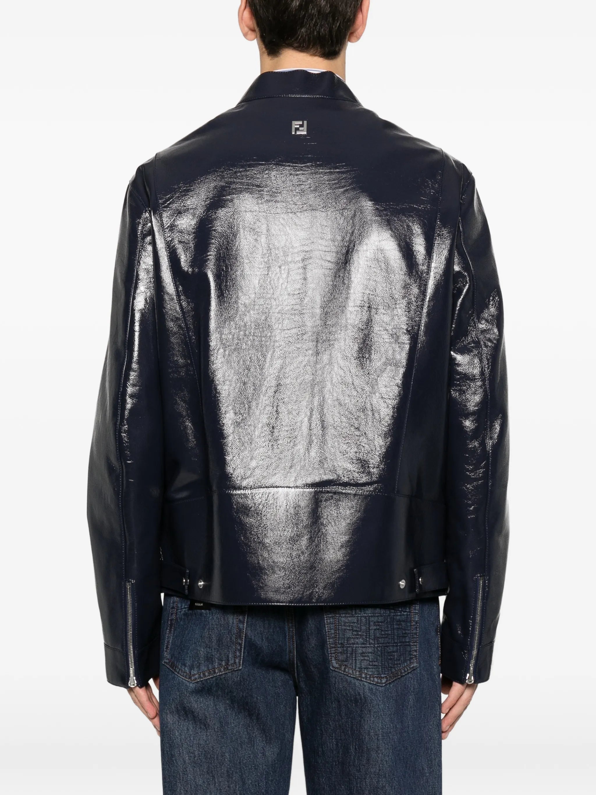 leather biker jacket