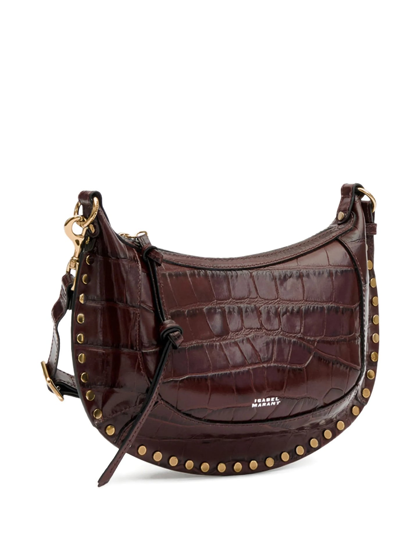 Oskan Moon croc-effect leather shoulder bag