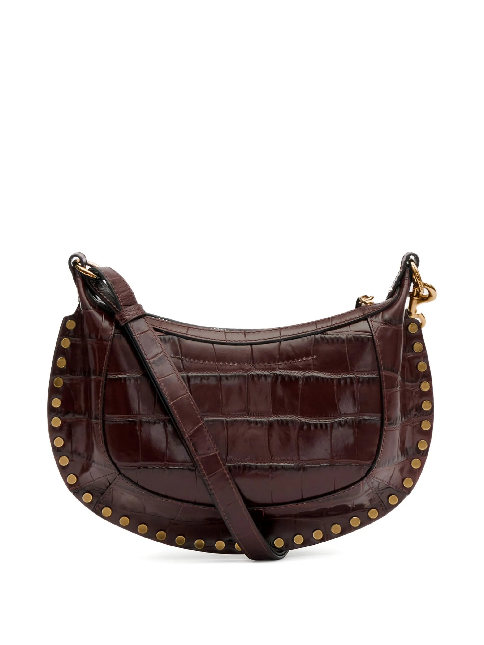Oskan Moon croc-effect leather shoulder bag