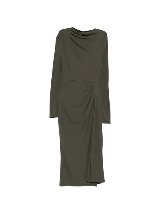 midi long-sleeve dress
