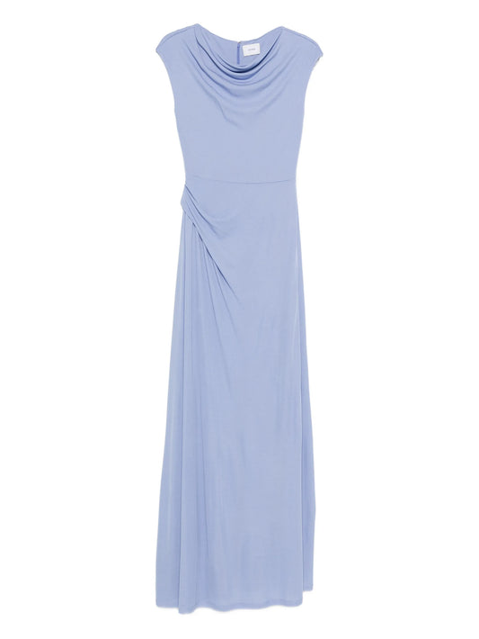 zip-up maxi dress