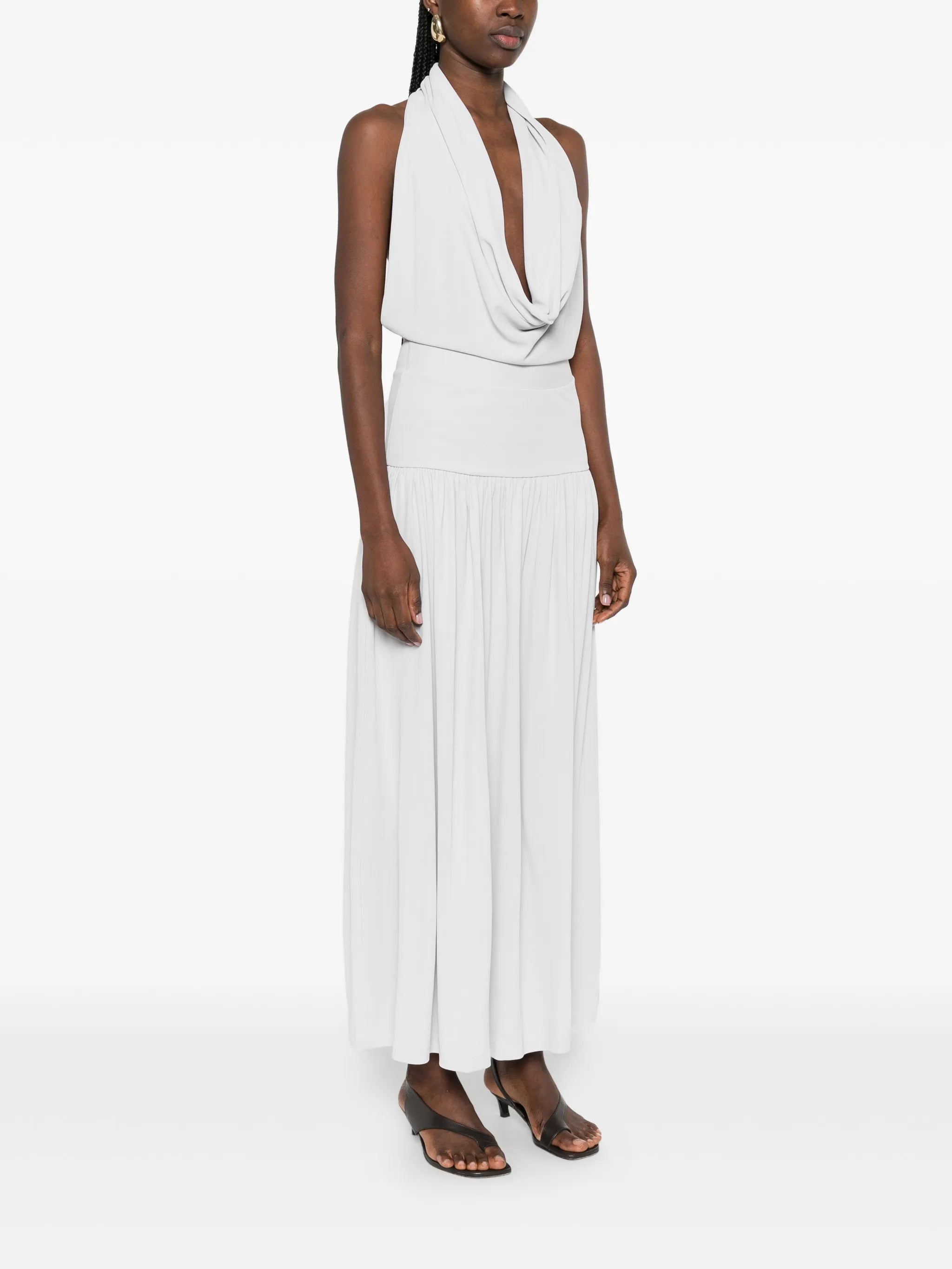 Spoe pleated midi dress