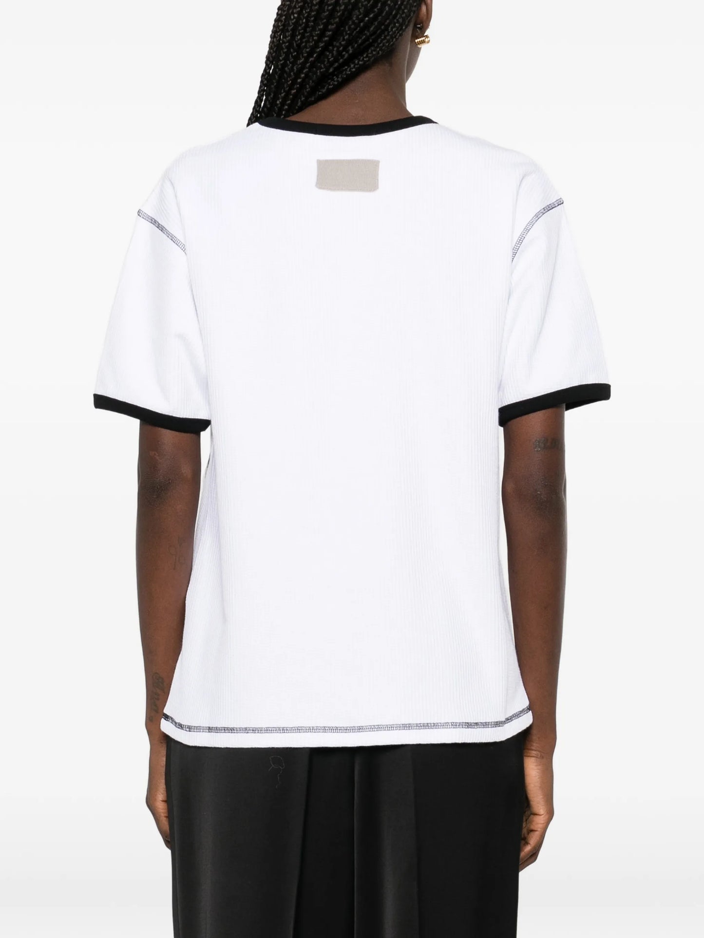 waffle trim T-shirt