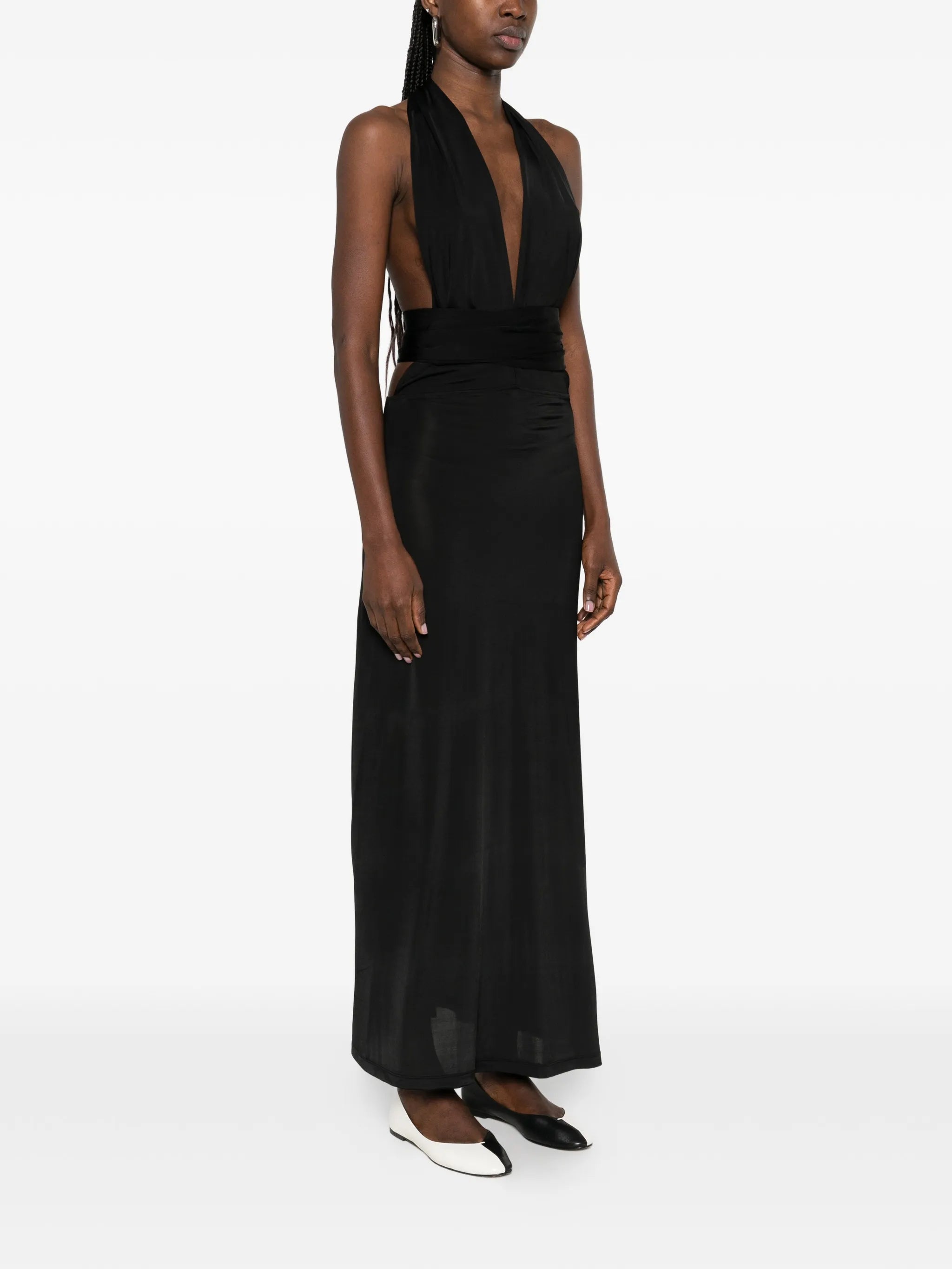 Zirra V-neck midi dress