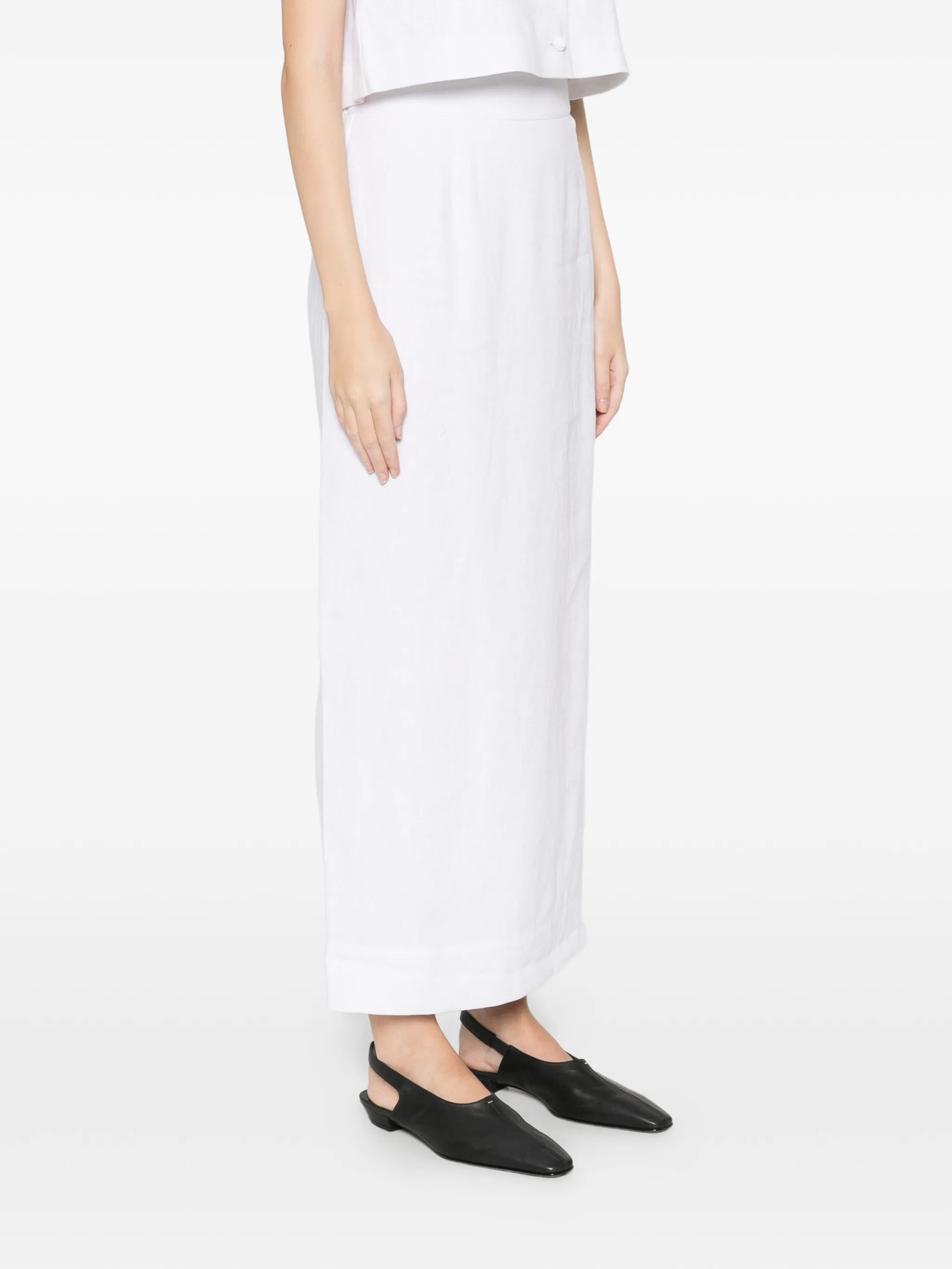 Emma tailored long pencil Skirt